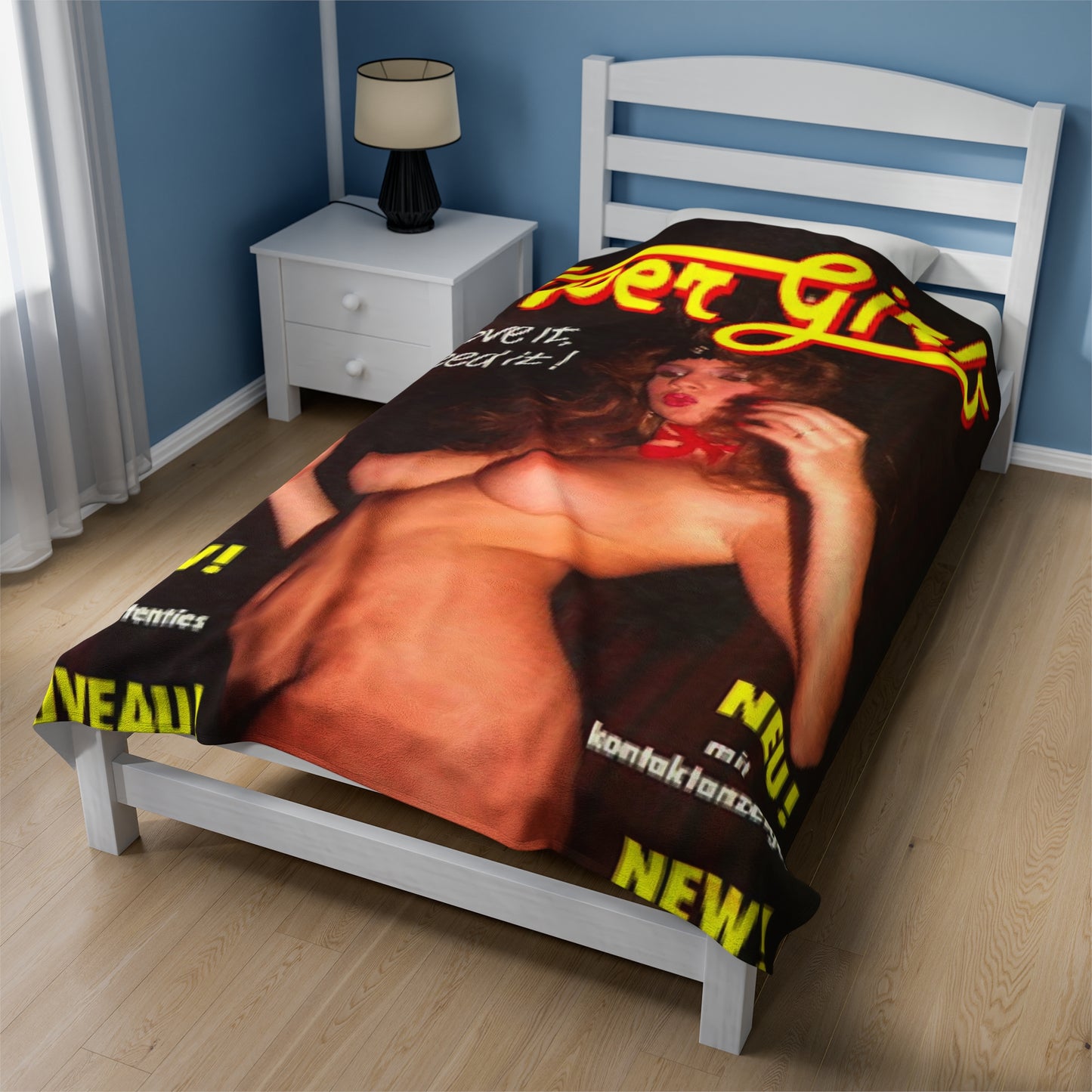 Velveteen Plush Blanket Traci Lords Magazine Cover