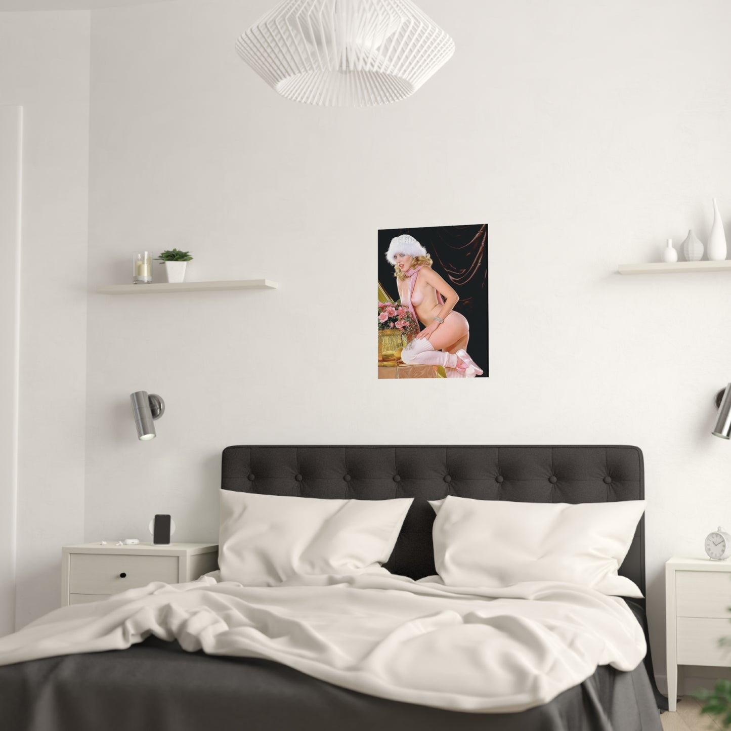 Satin Posters (210gsm) Retro Pornstar Shauna Grant Nude