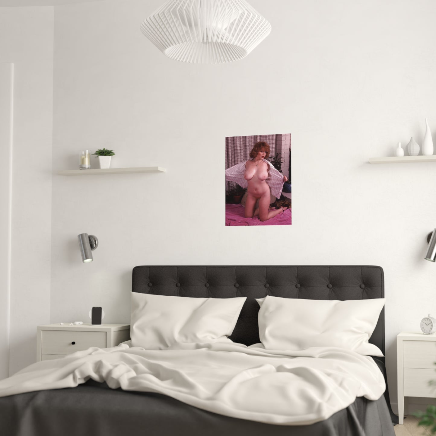 Satin Posters (210gsm) Retro Pornstar Lisa De Leeuw Nude