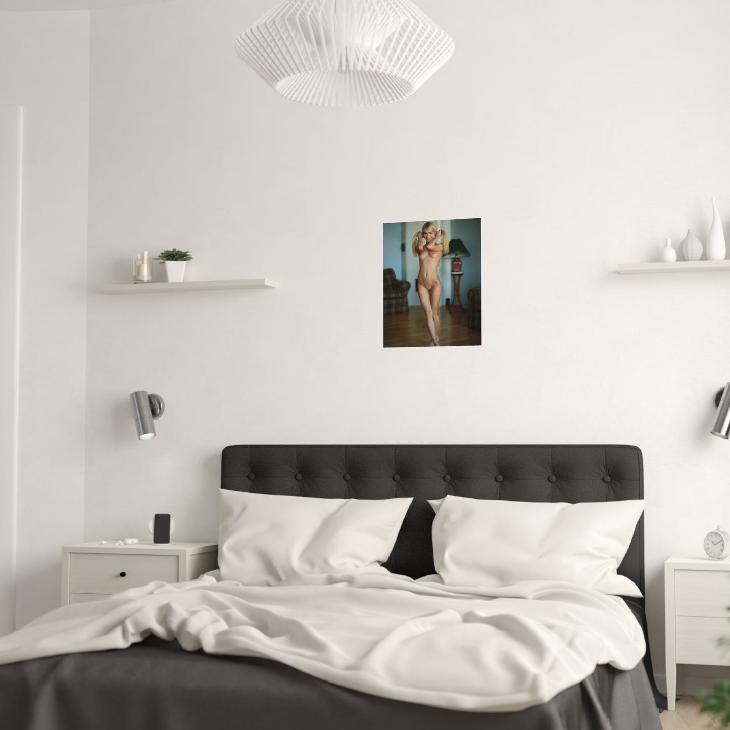 Satin Posters (210gsm) Sexy Nude Pigtails