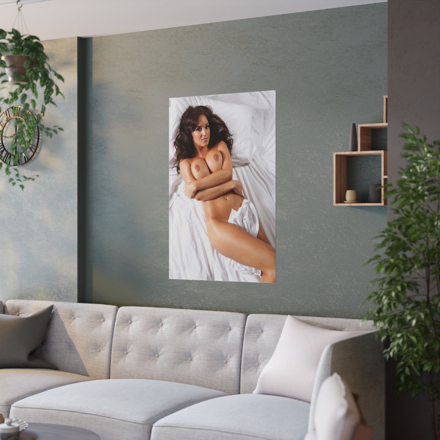 Satin Posters (210gsm) Sexy Brit Rosie Jones Nude