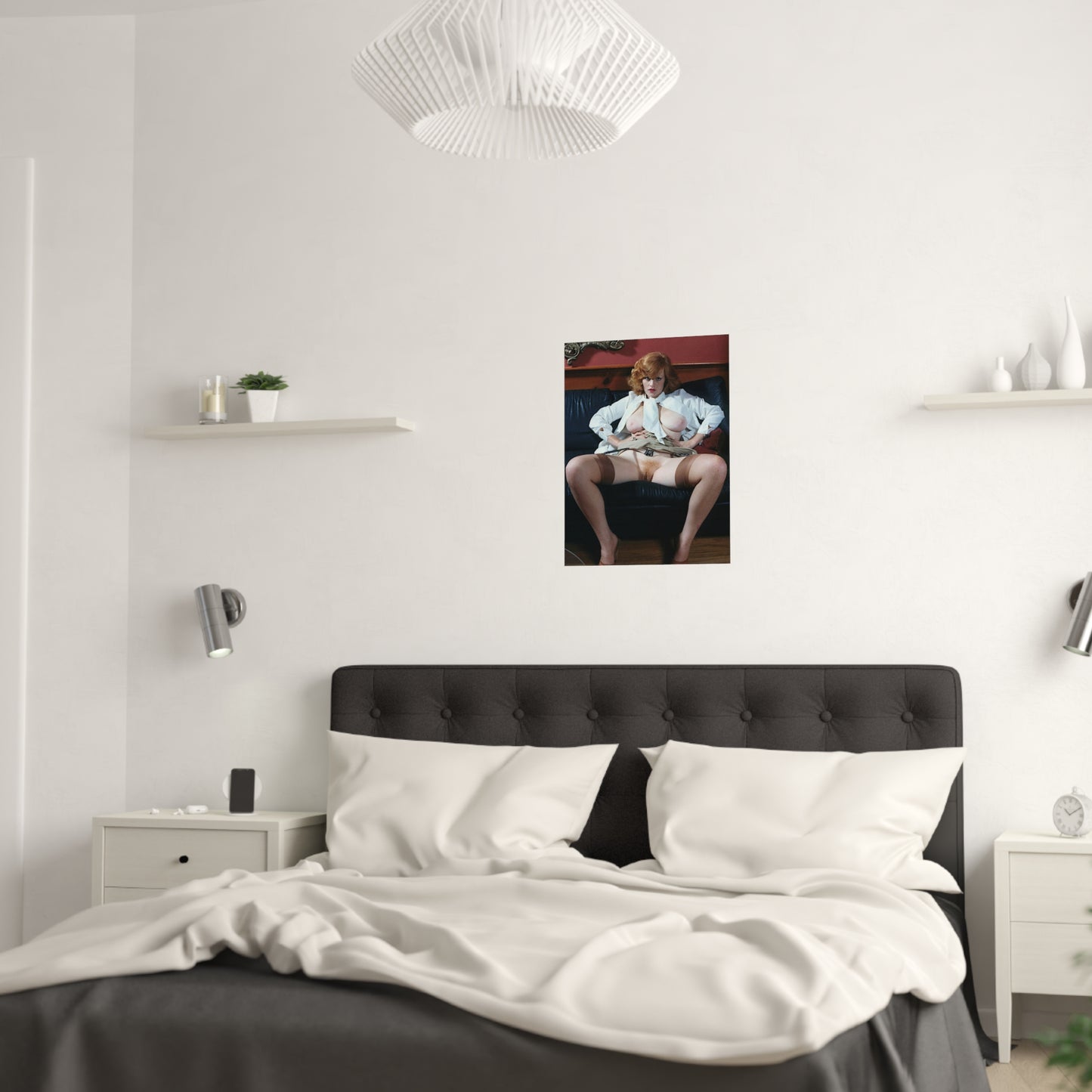 Satin Posters (210gsm) Retro Pornstar Lisa De Leeuw Nude