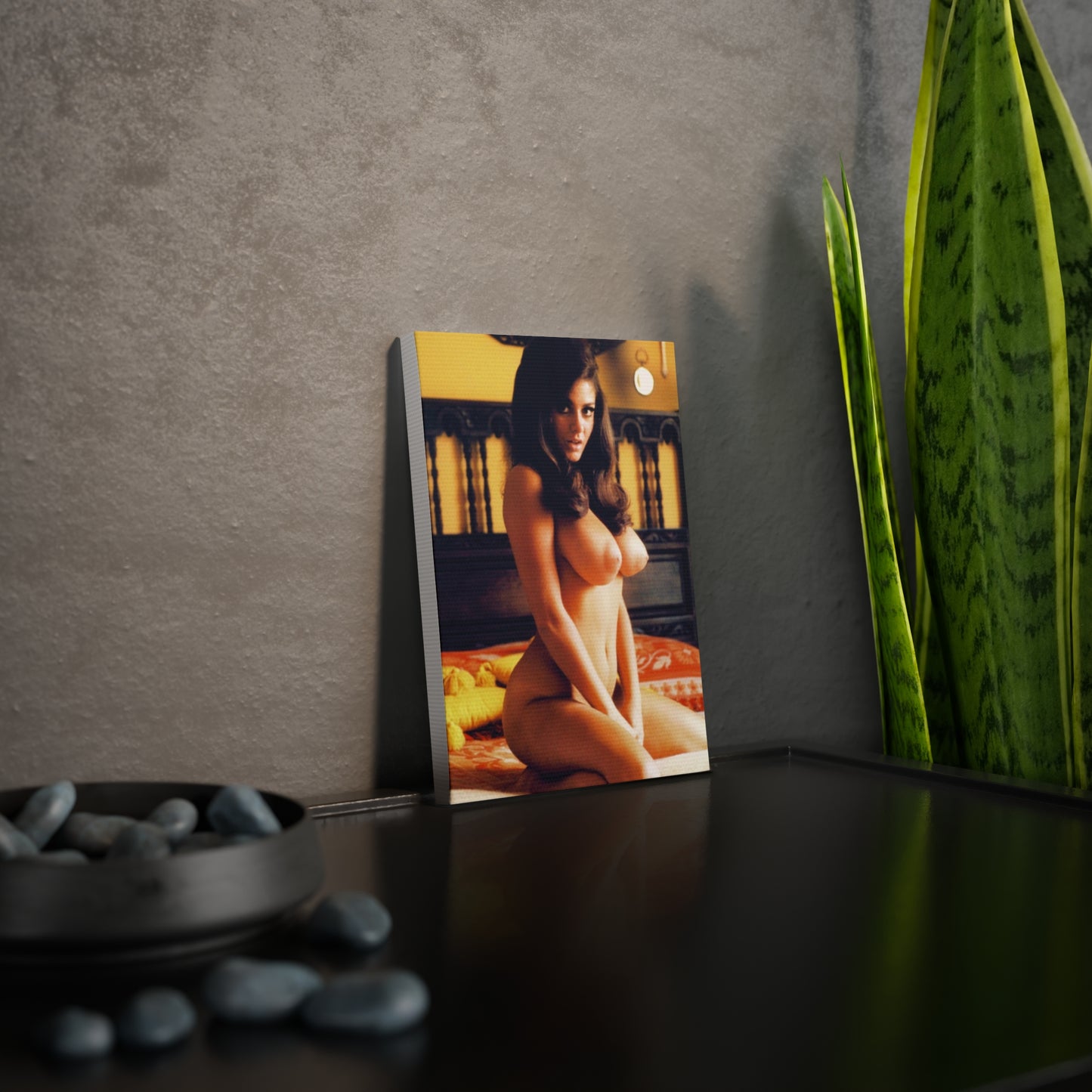 Canvas Photo Tile Playmate Cynthia Myers Nude