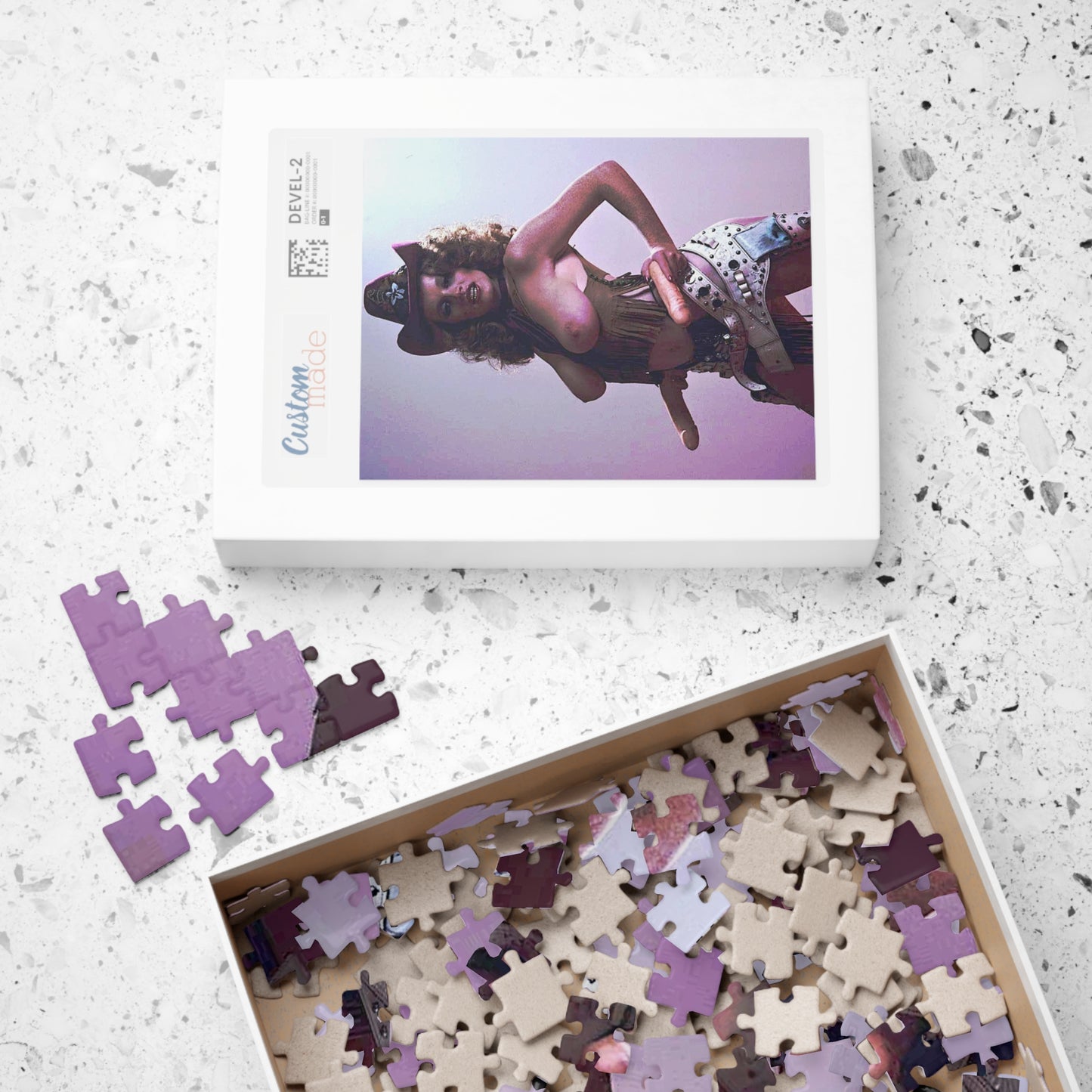 Puzzle (110, 252, 500, 1014-piece) Retro Pornstar Lisa De Leeuw Nude