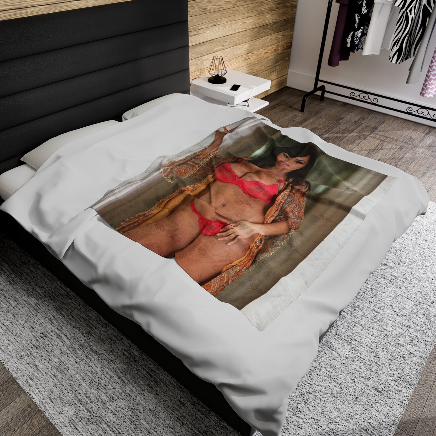 Velveteen Plush Blanket Lisa Ann Lingerie