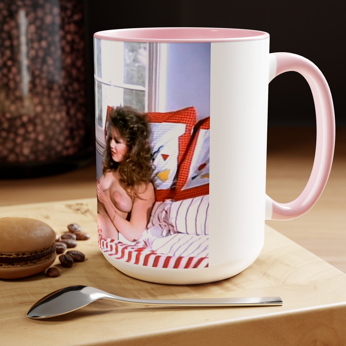 Two-Tone Coffee Mugs, 15oz Traci Lords Nude