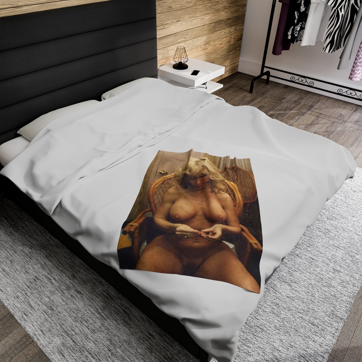 Velveteen Plush Blanket Porn Star Nina Hartley Nude