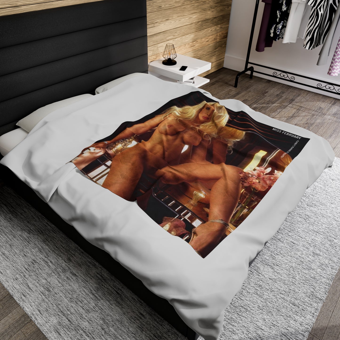 Velveteen Plush Blanket Playboy Playmate February 2003 Charis Boyle