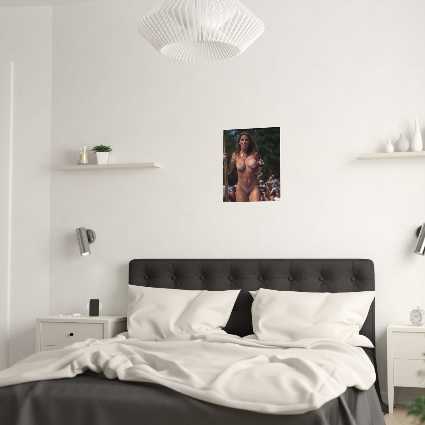 Satin Posters (210gsm) Retro Adult Star Janine Lindenmulder Nude