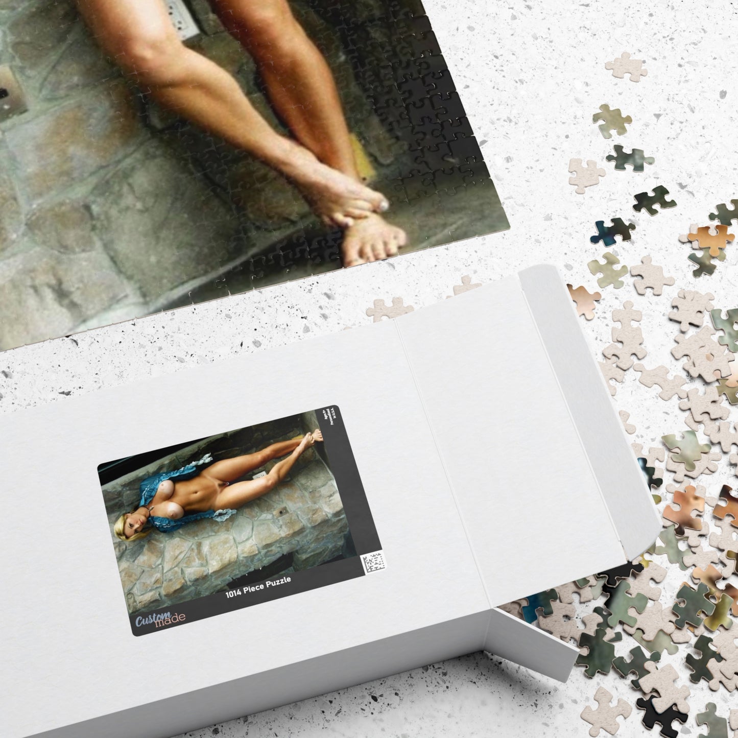 Puzzle (110, 252, 520, 1014-piece) Retro Adult Star Janine Lindenmulder Nude