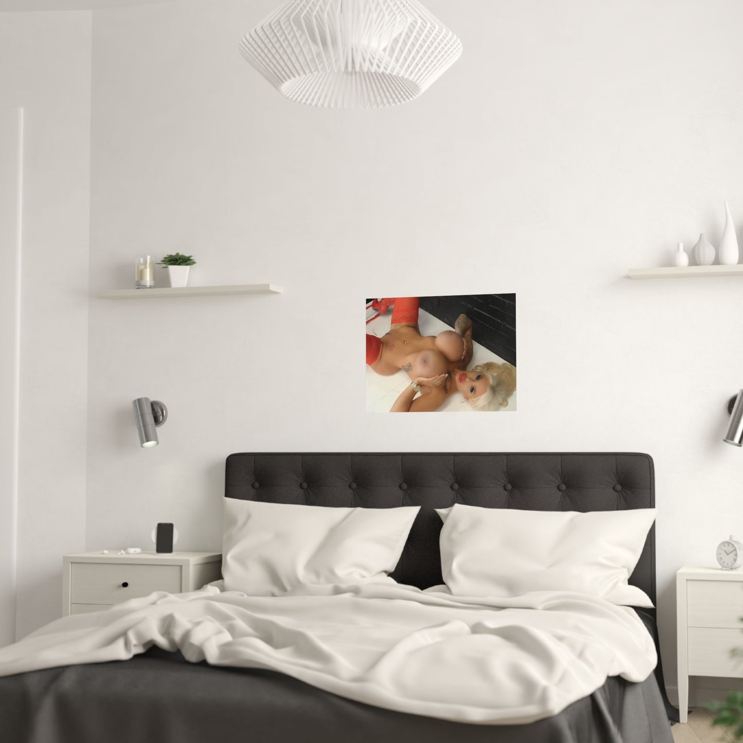 Satin Posters (210gsm) Busty Candy Charms Nude