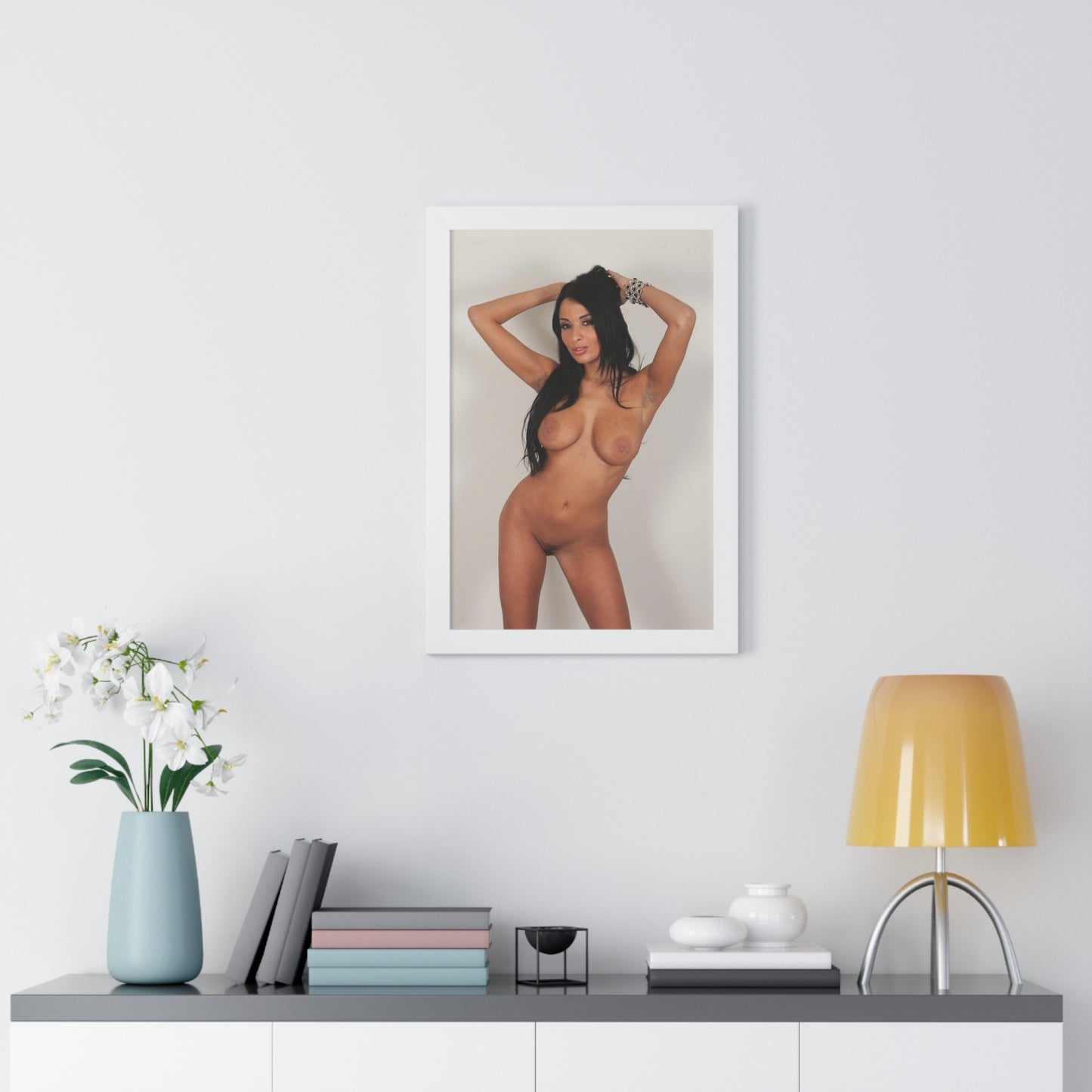 Framed Vertical Poster Pornstar Anissa Kate Nude