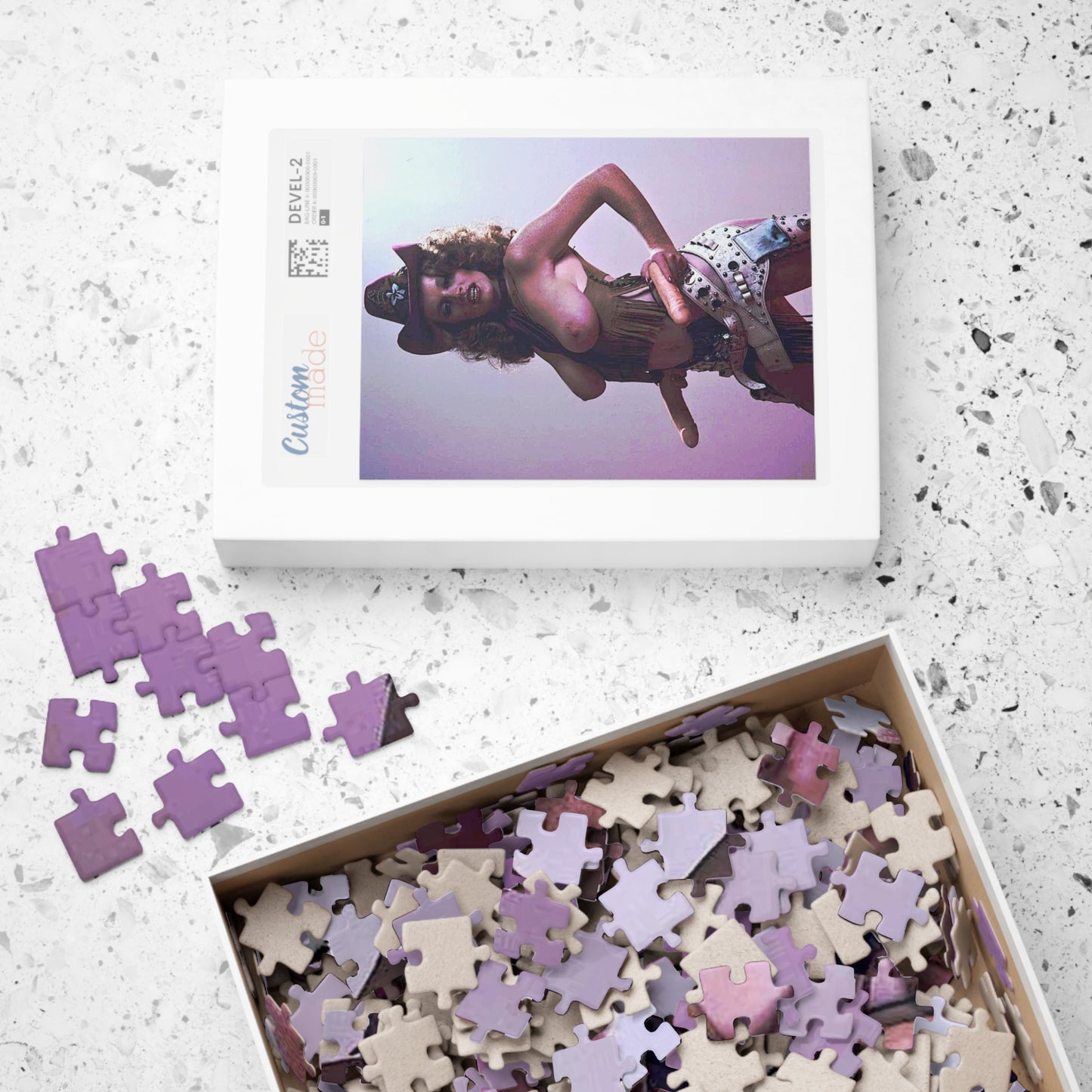 Puzzle (110, 252, 500, 1014-piece) Retro Pornstar Lisa De Leeuw Nude