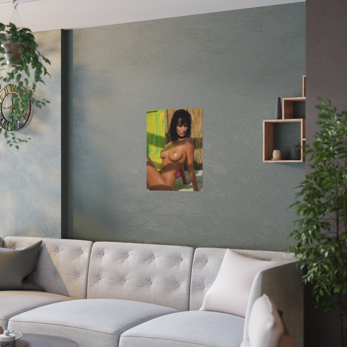 Satin Posters (210gsm) Retro Pornstar Anita Blond