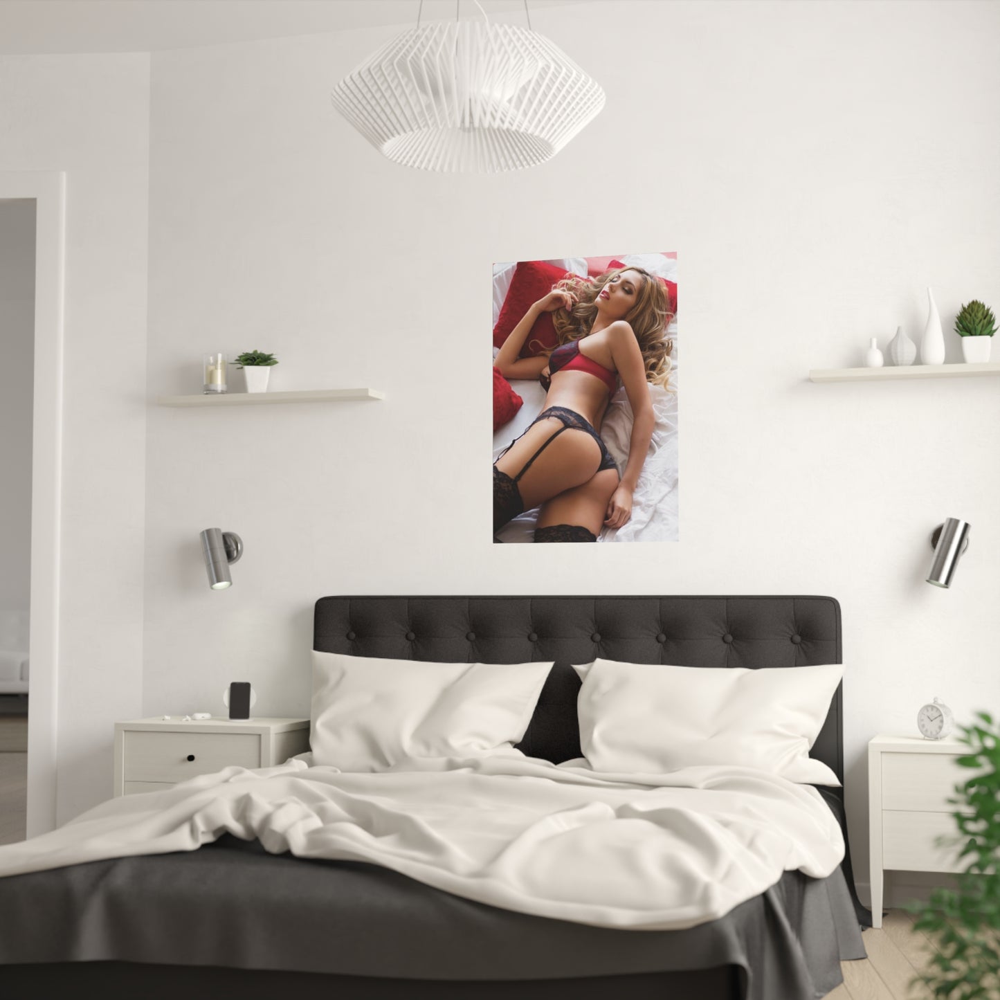Satin Posters (210gsm) Sexy Babe Lingerie