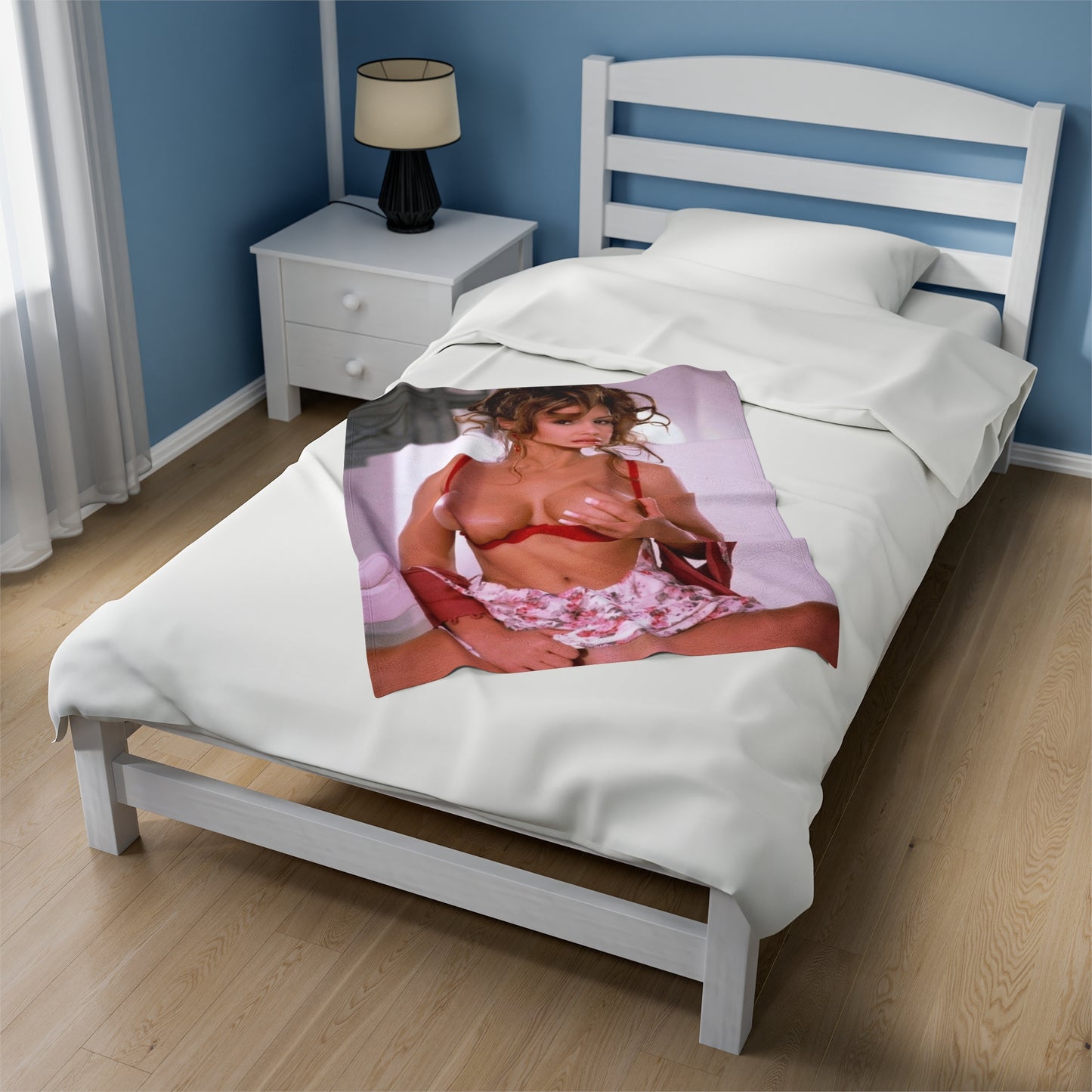 Velveteen Plush Blanket Lisa Ann Nude