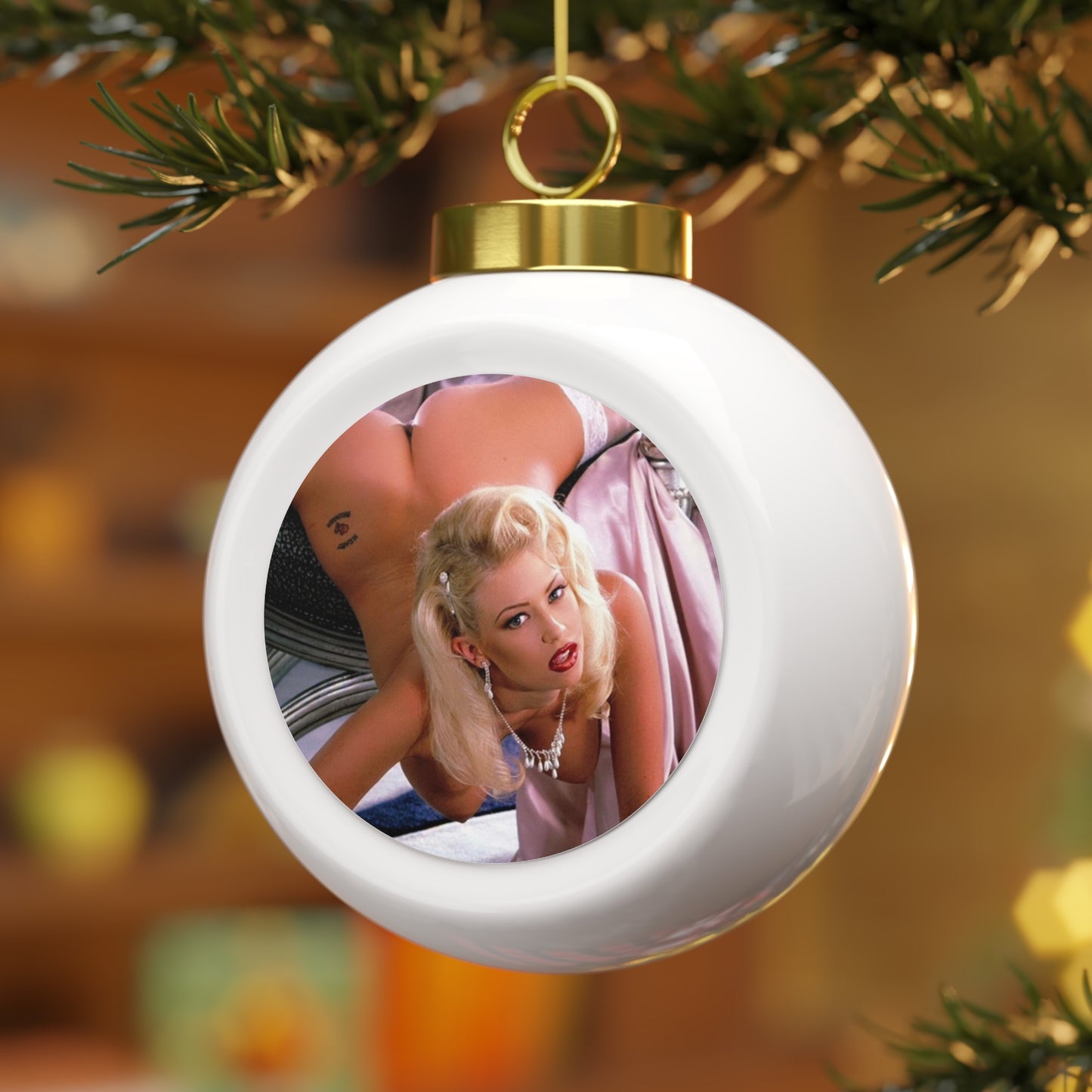 Christmas Ball Ornament Pornstar Jenna Jameson Nude