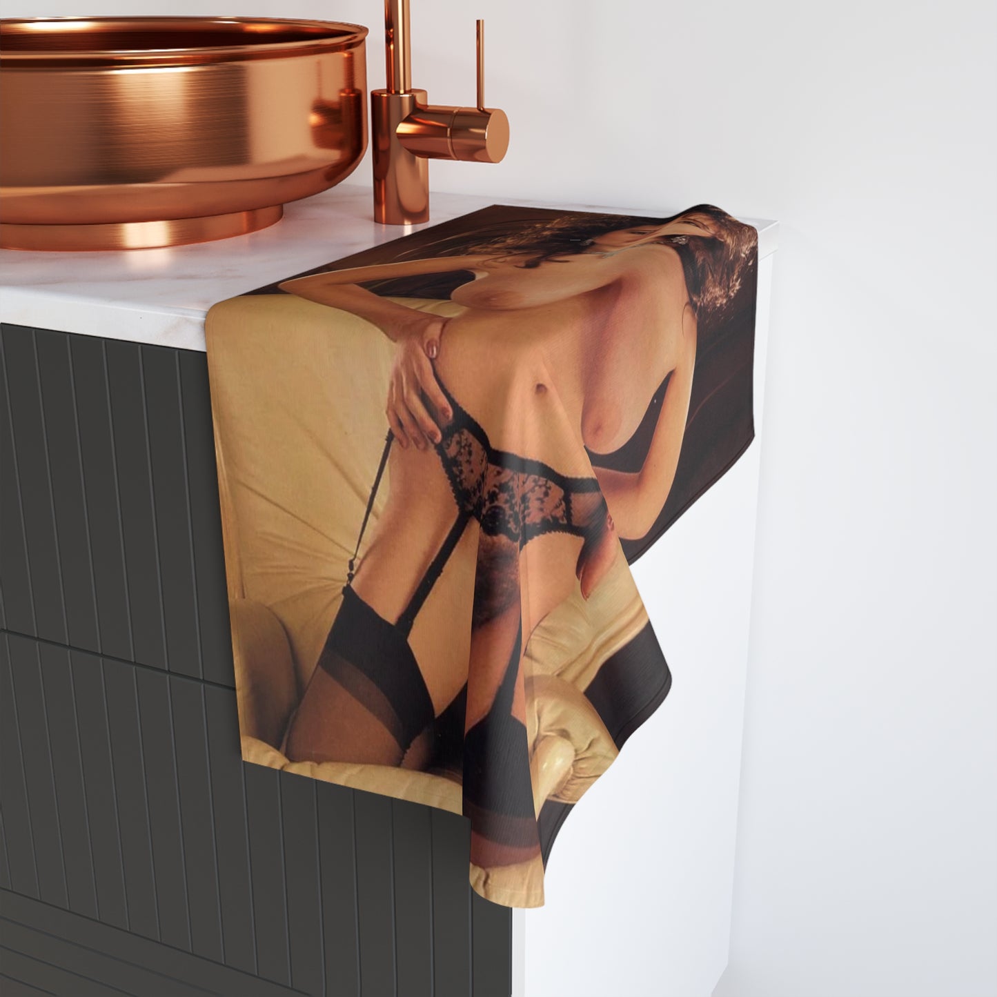 Hand Towel Retro Adult Star Gail McKenna Nude