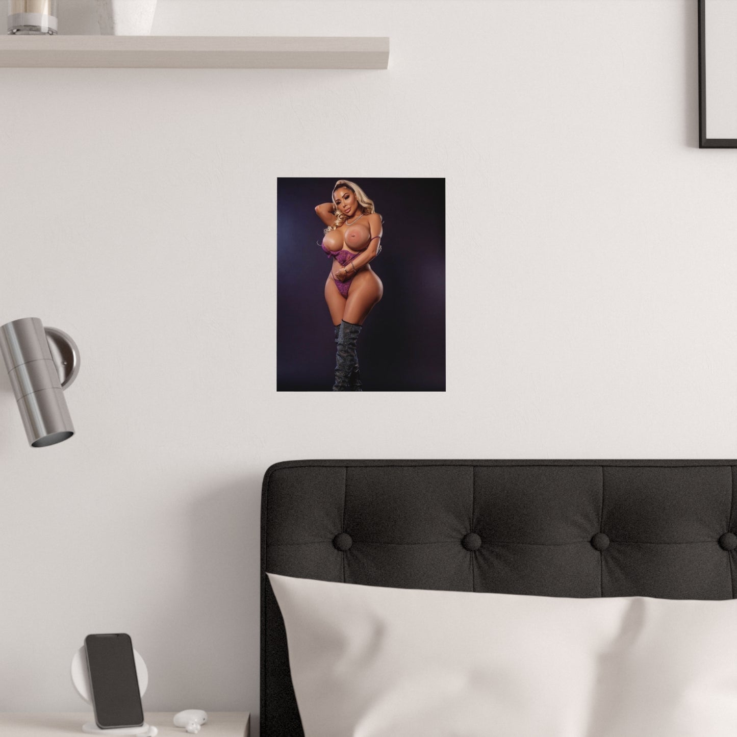 Satin Posters (210gsm) Busty Stephanie Palomares Nude