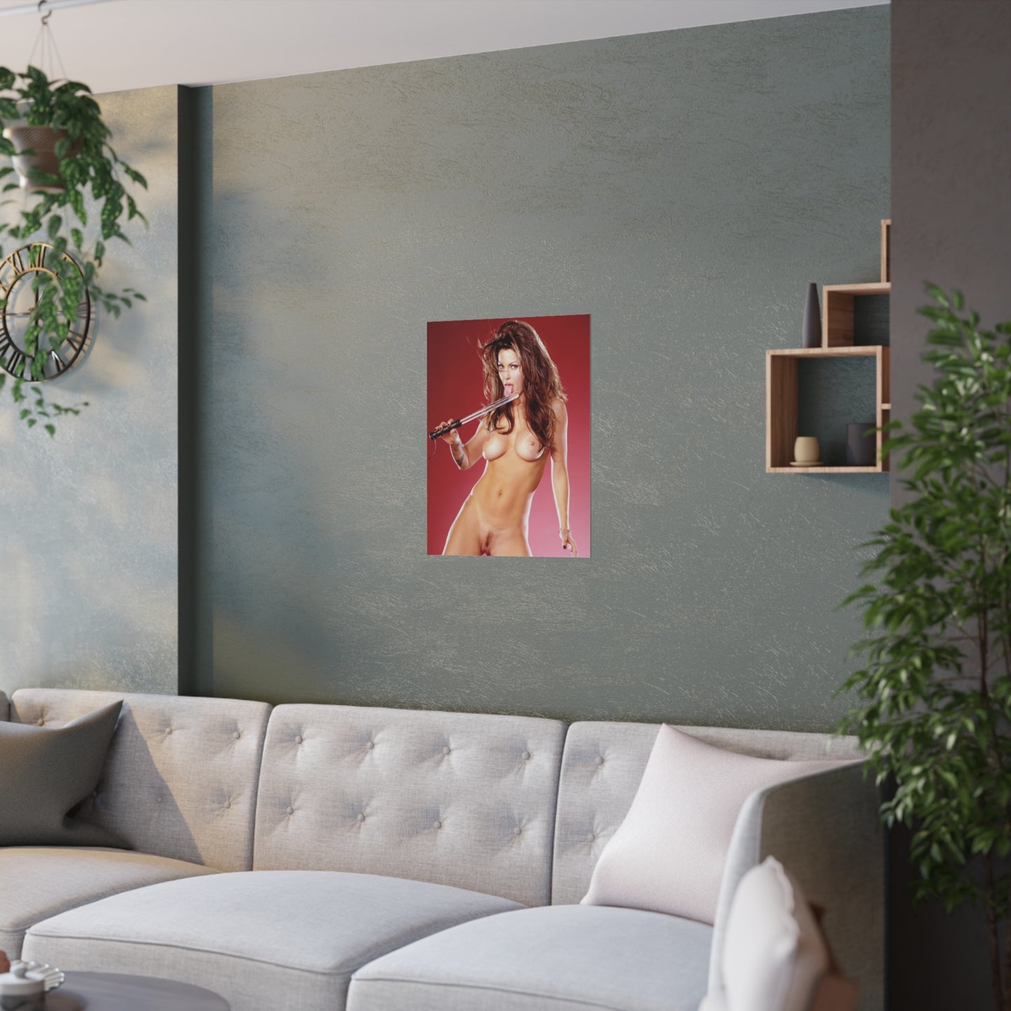 Satin Posters (210gsm) Retro Adult Star Janine Lindenmulder Nud