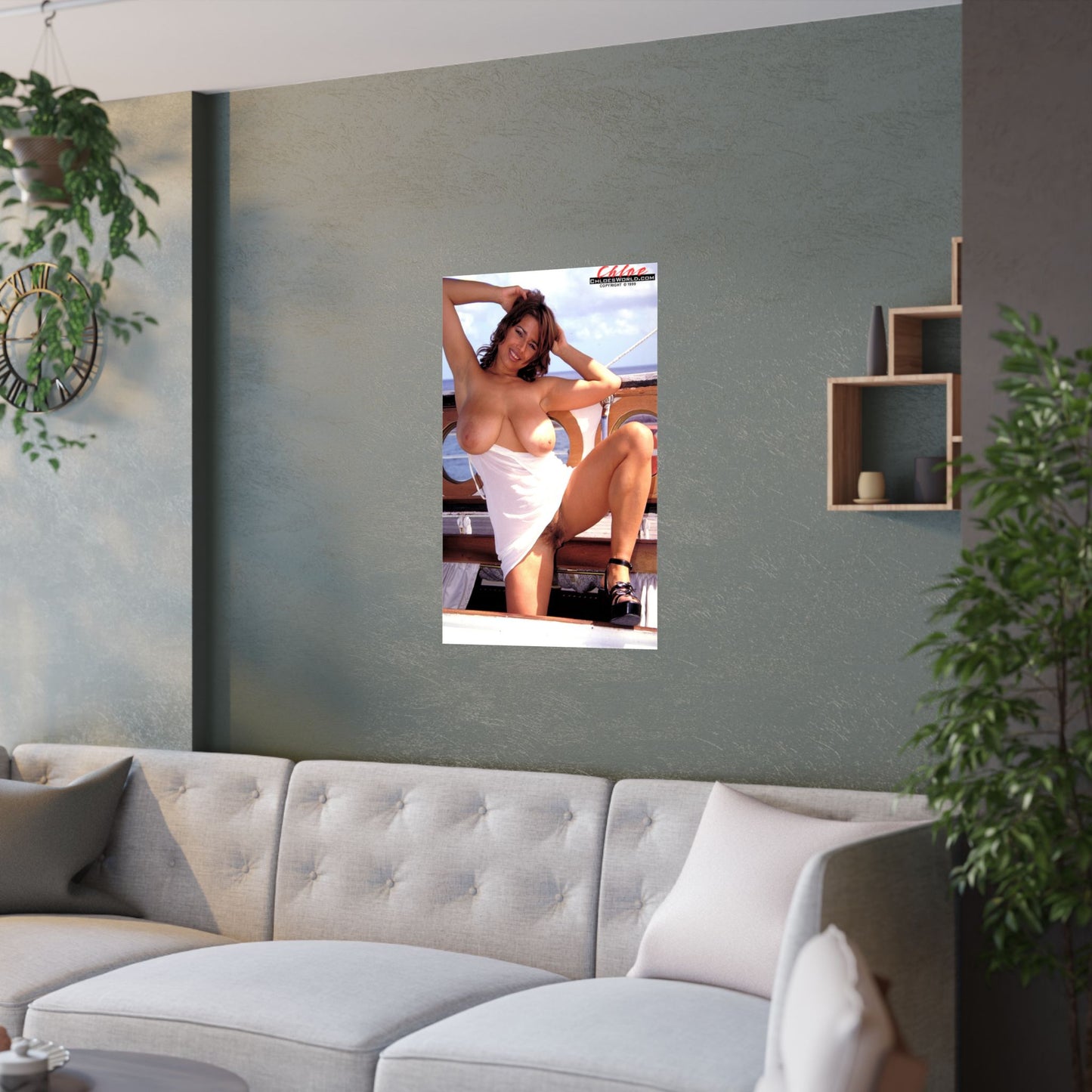 Satin Posters (210gsm) Adult Star Chloe Nude