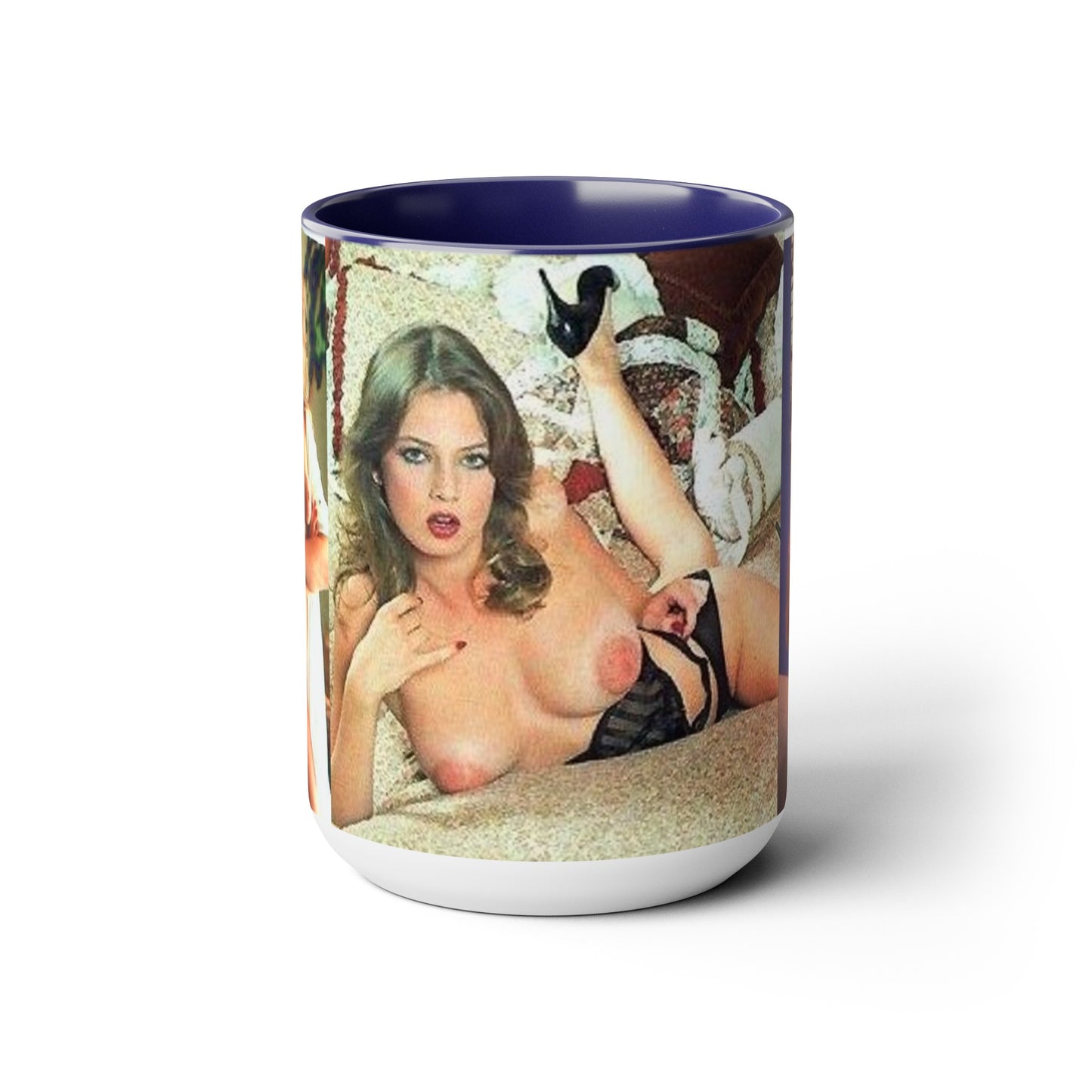 Two-Tone Coffee Mugs, 15oz Traci Lords Nude