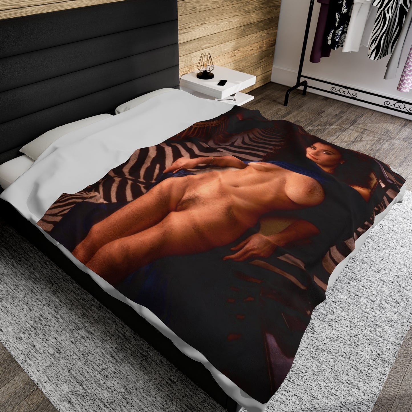 Velveteen Plush Blanket Playboy Playmate September 1991 Samantha Dorman