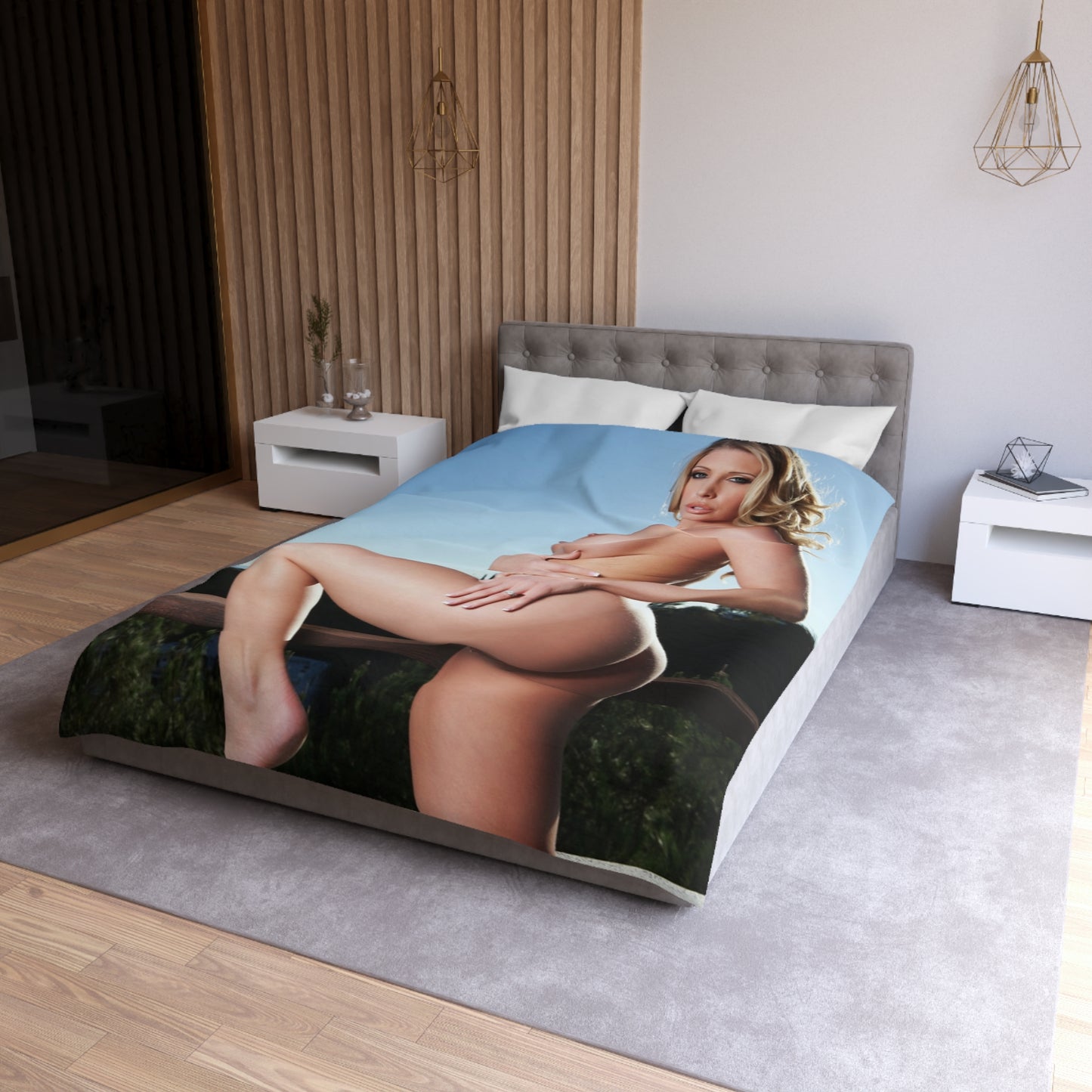 Microfiber Duvet Cover Penthouse Pet October 2012 Samantha Saint