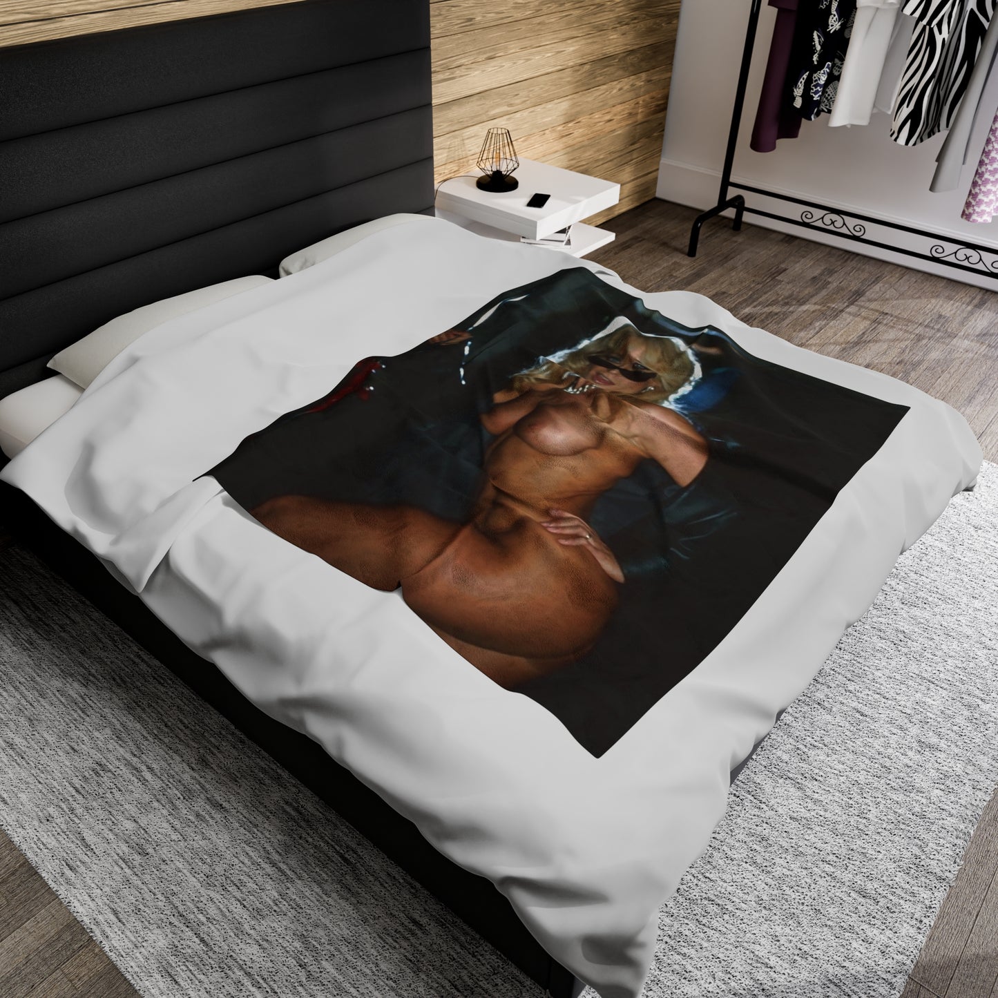 Velveteen Plush Blanket Porn Star Nina Hartley Nude