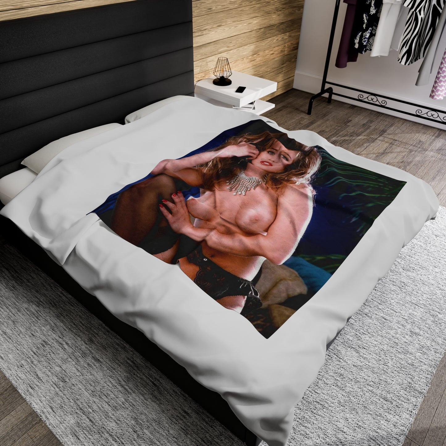 Velveteen Plush Blanket Pornstar Racquel Darrian Nude
