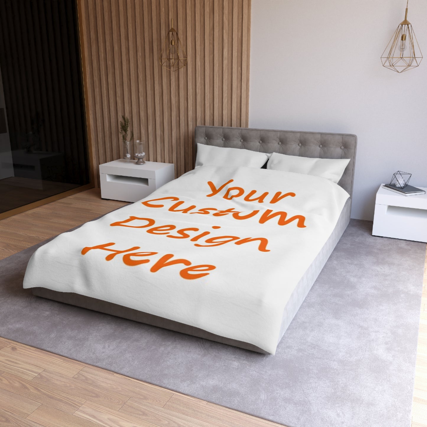 Microfiber Duvet Cover Custom Purchase & Message Artwork! No Limits!