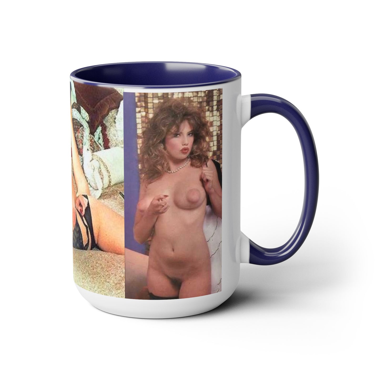 Two-Tone Coffee Mugs, 15oz Traci Lords Nude