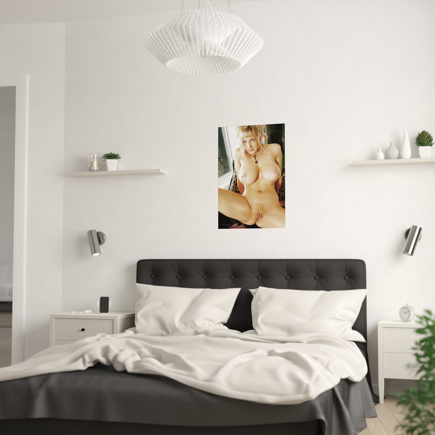 Satin Posters (210gsm) Retro Pornstar Danni Ashe Nude