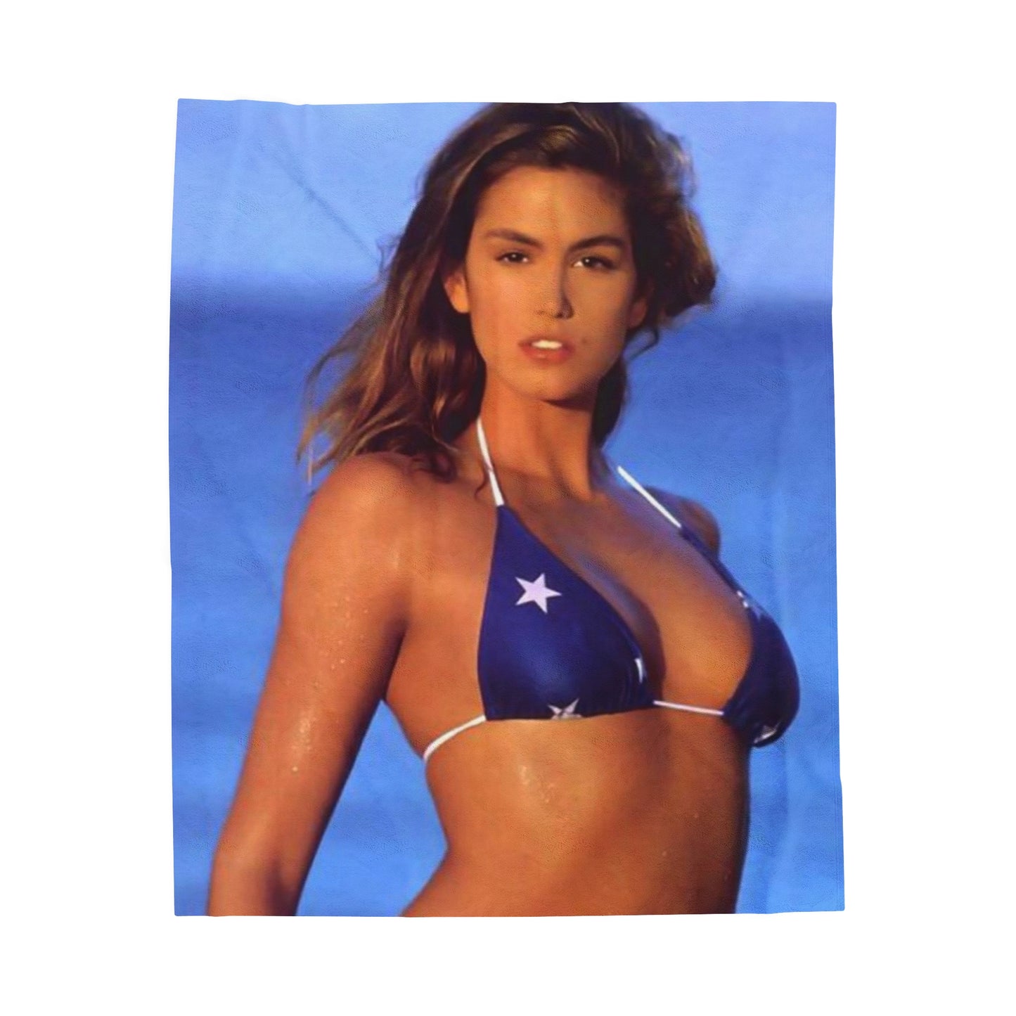 Velveteen Plush Blanket Cindy Crawford