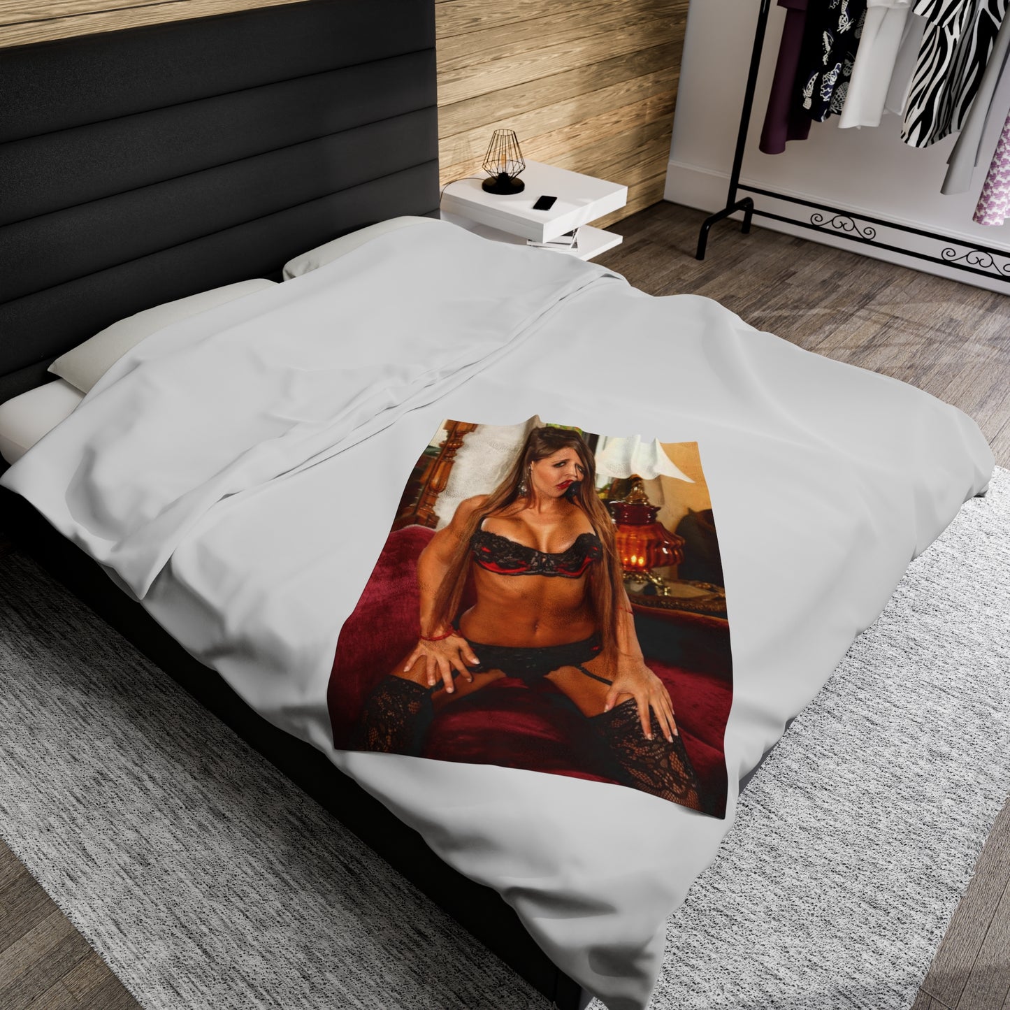 Velveteen Plush Blanket Madison Ivy Sexy Lingerie