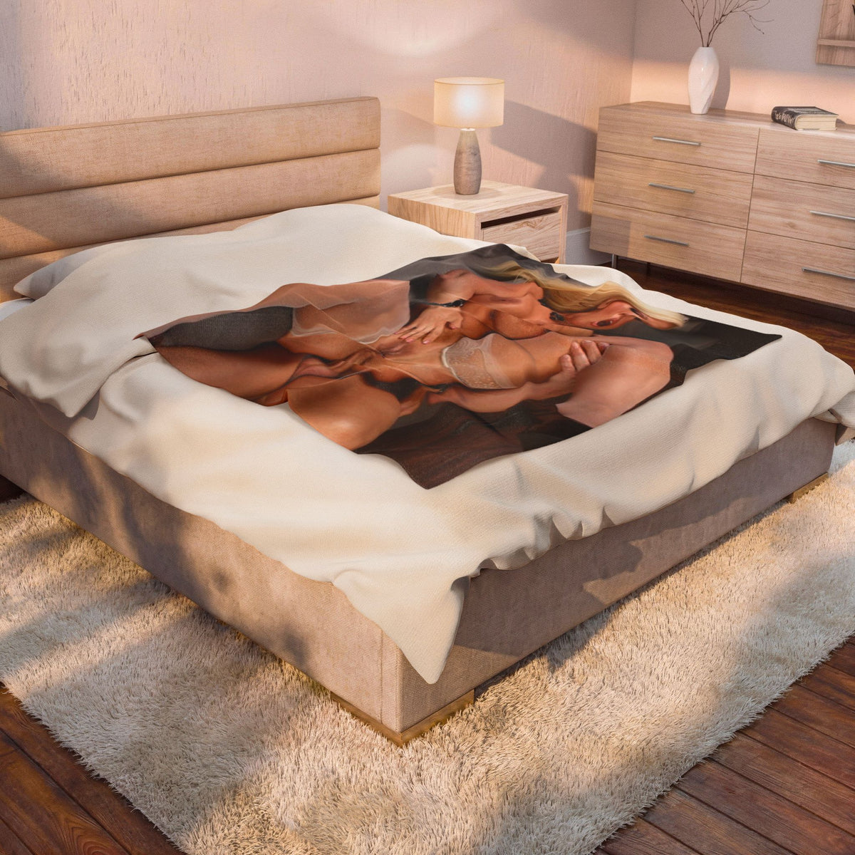 Velveteen Plush Blanket Alura Jensen Nude