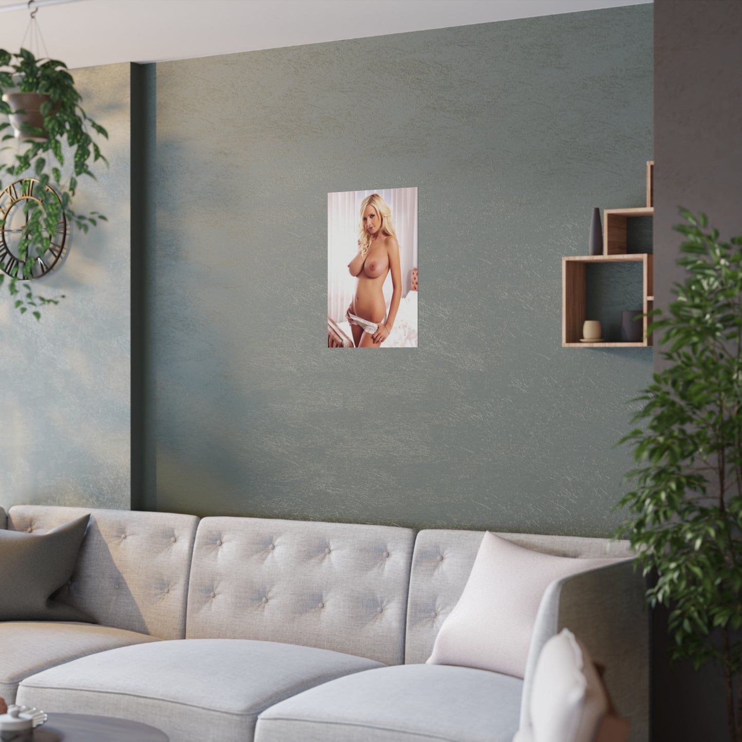 Satin Posters (210gsm) Large Natural Breasts