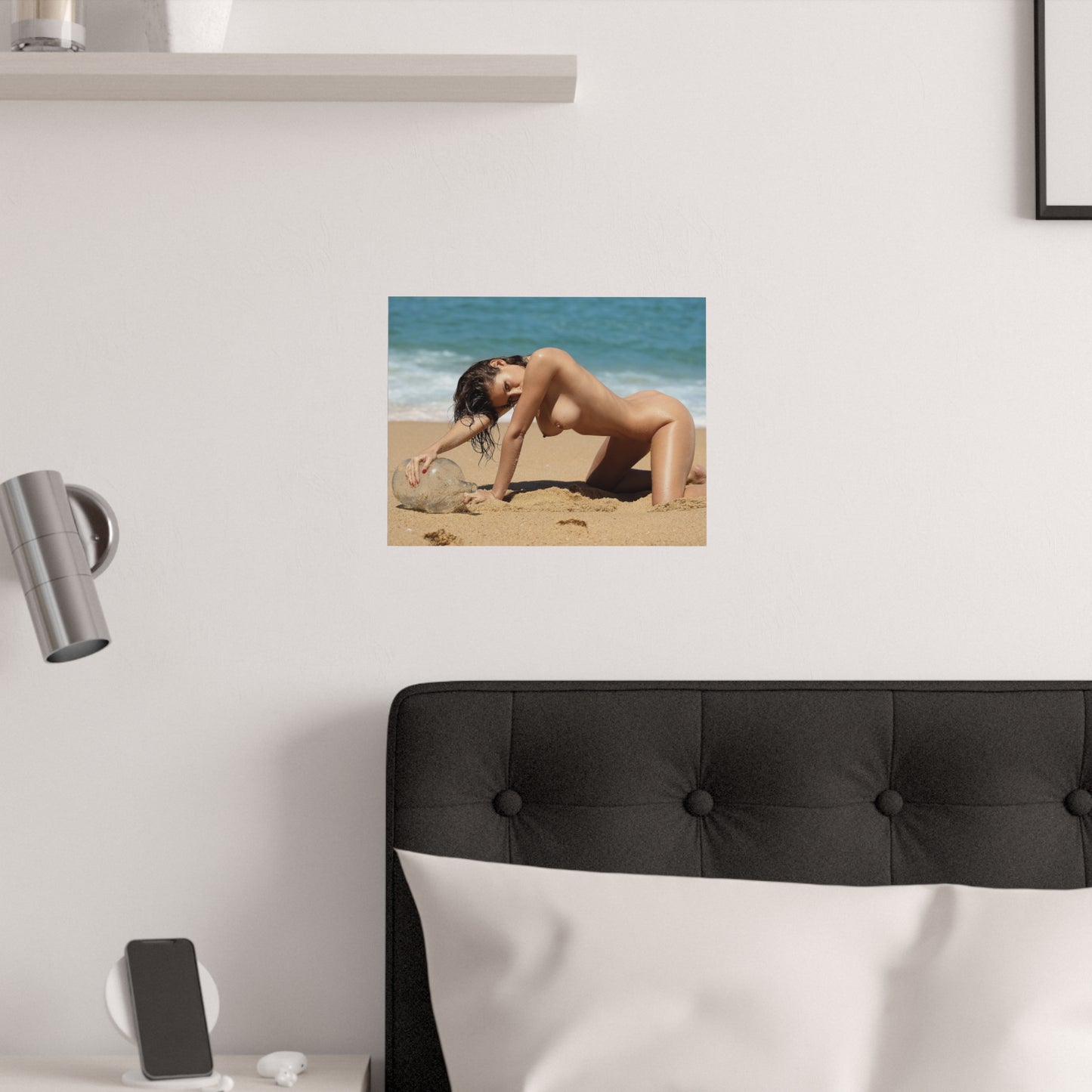Satin Posters (210gsm) Naked on the Beach