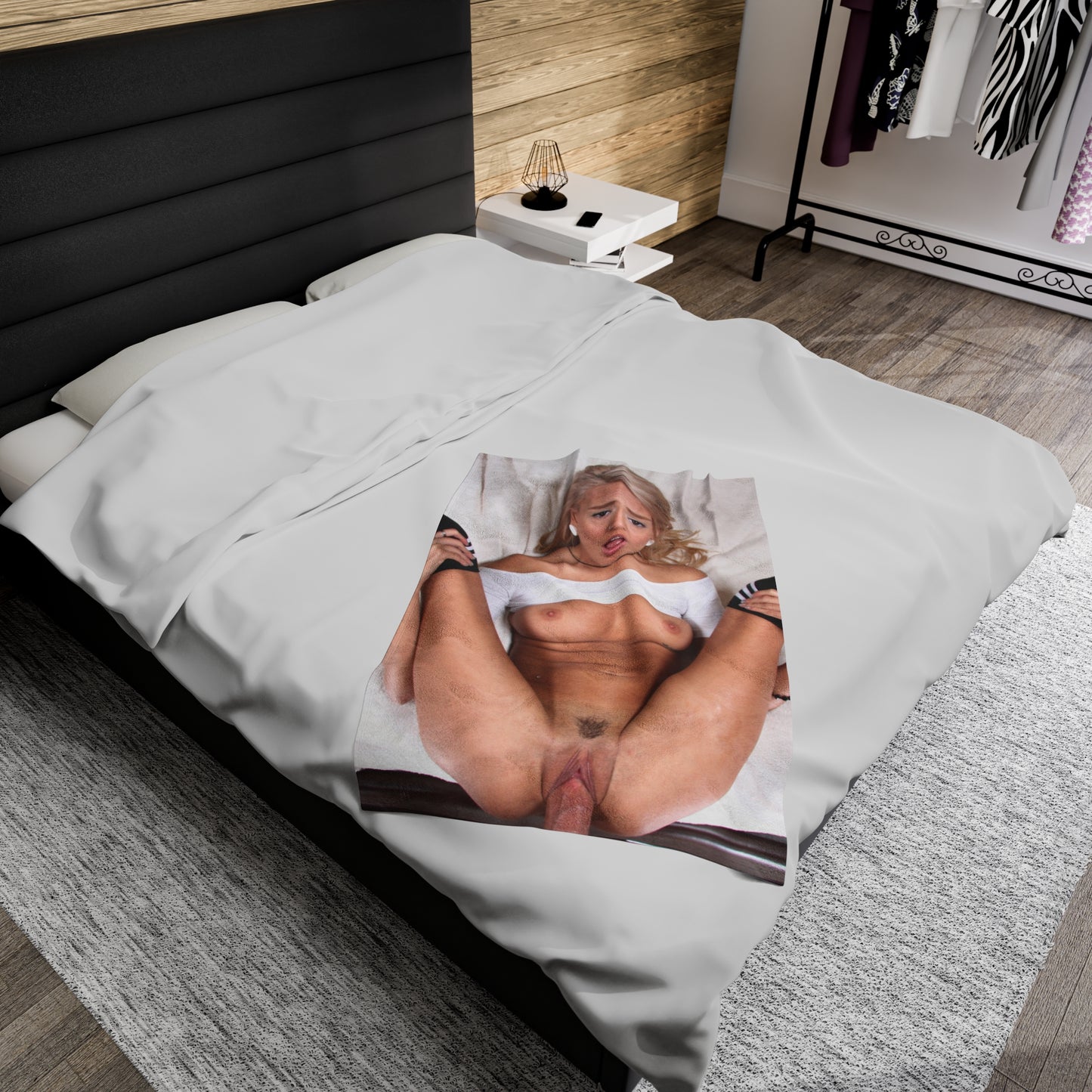 Velveteen Plush Blanket Pornstar Janice Griffin POV Cumrag Cum Rag Nude Naked