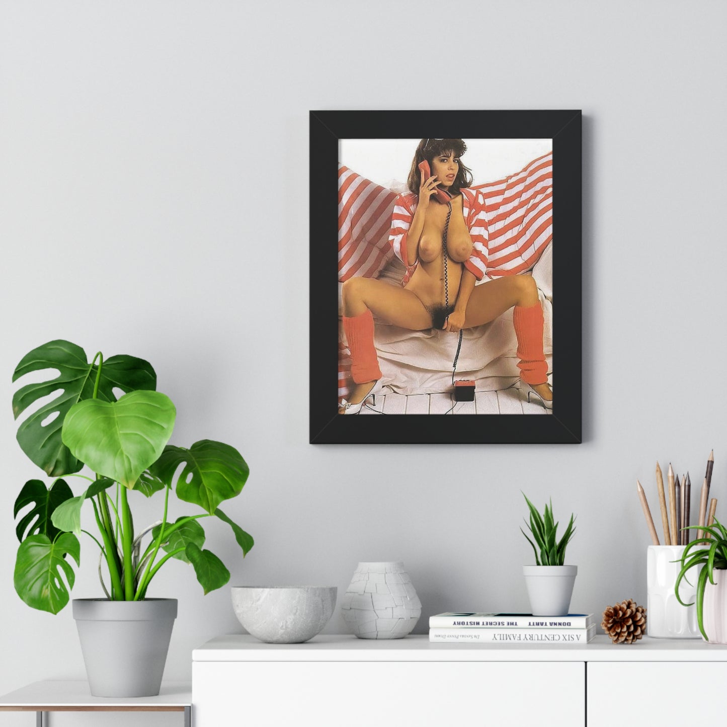 Framed Vertical Poster Porn Star Christy Canyon Nude