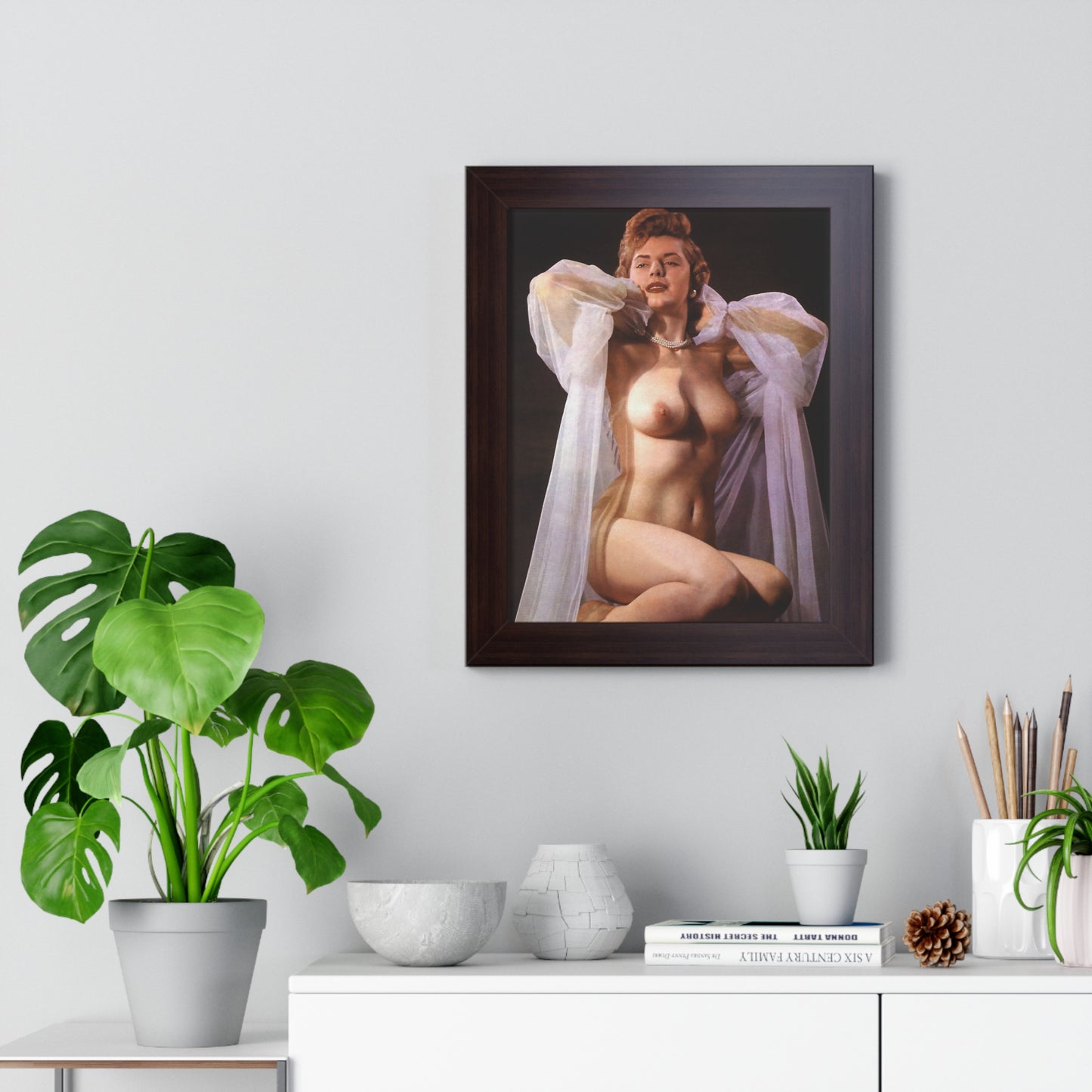 Framed Vertical Poster Playboy Playmate December 1954 Terry Ryan