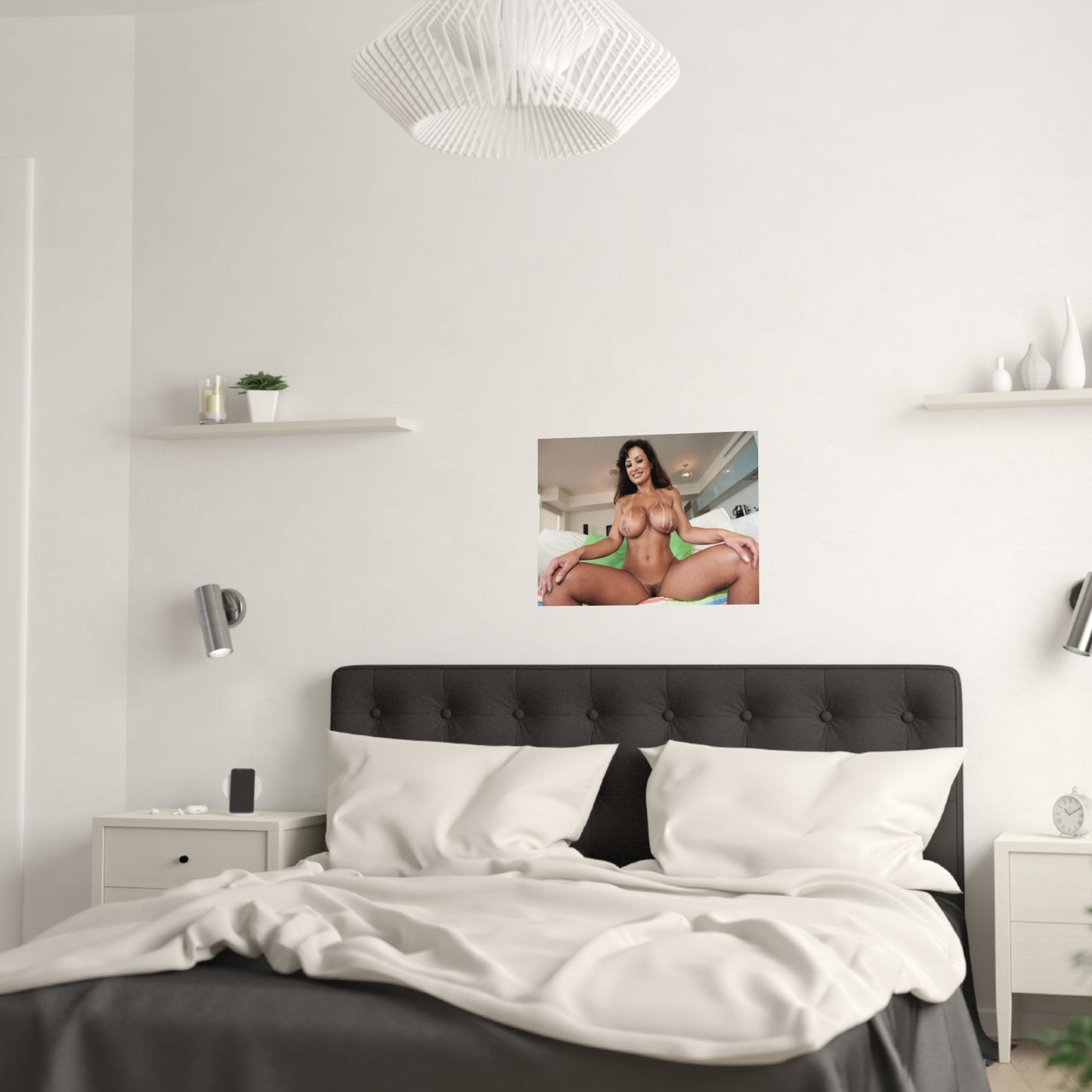 Satin Posters (210gsm) Pornstar Lisa Ann Nude