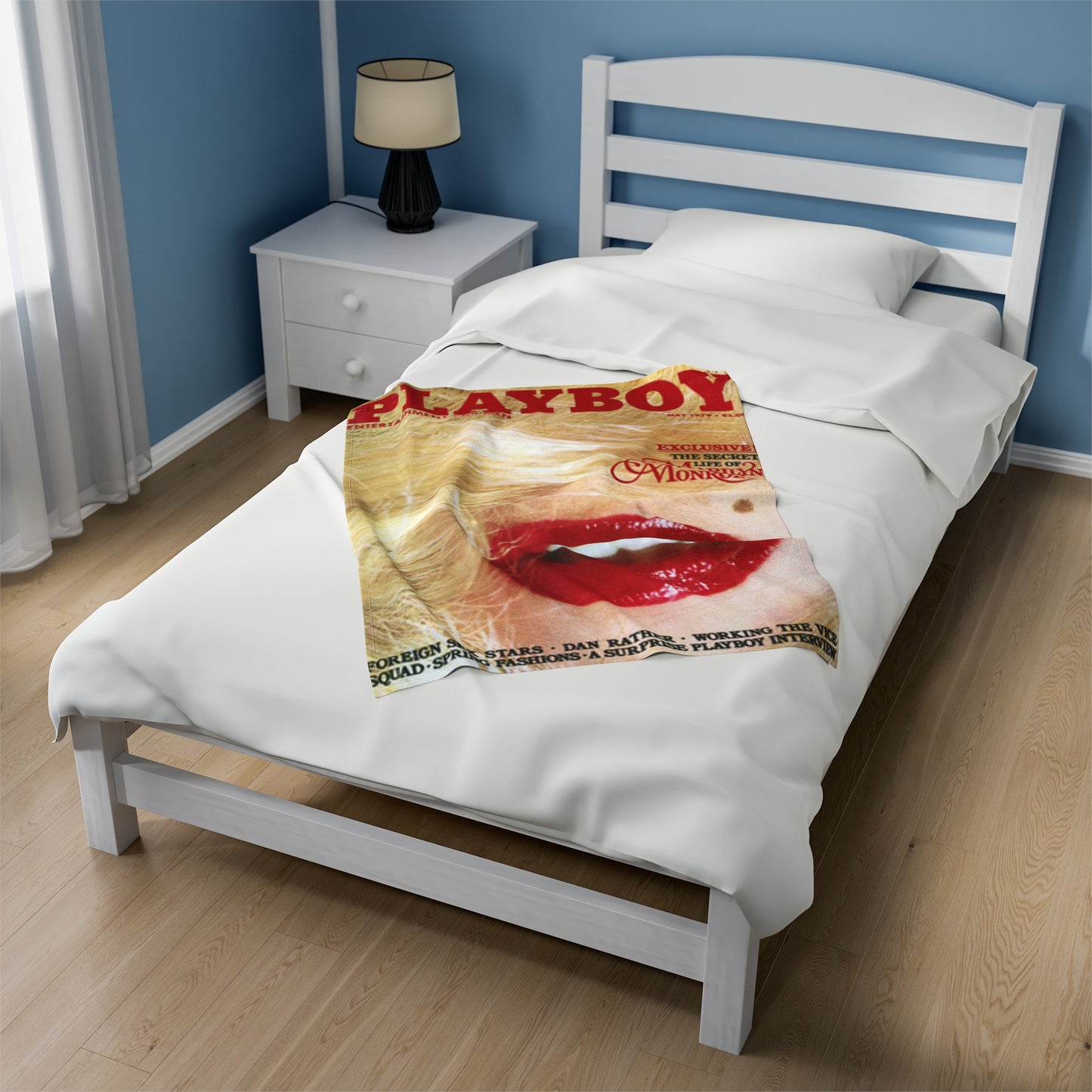 Velveteen Plush Blanket Play Boy Cover May 1979