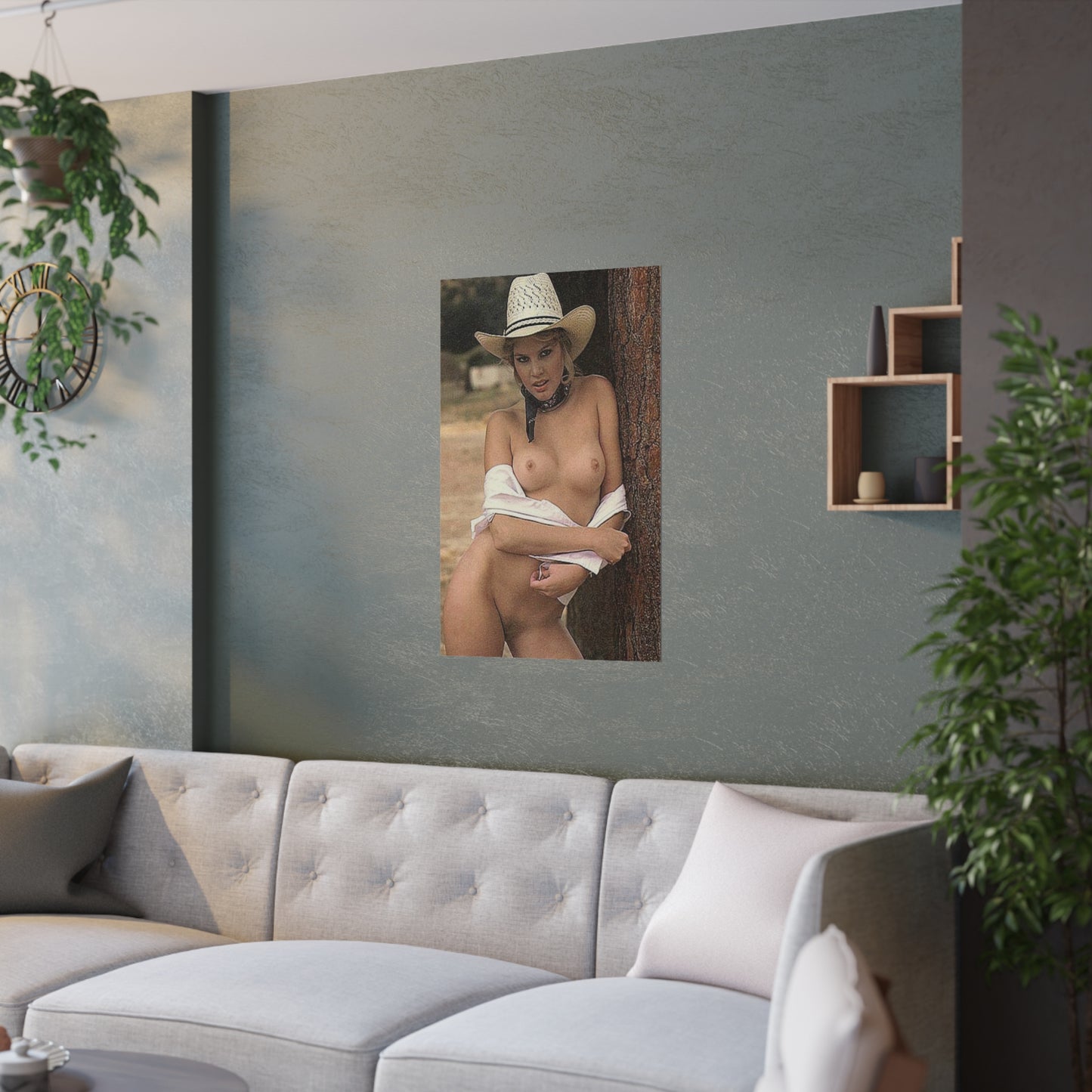 Satin Posters (210gsm) Retro Pornstar Shauna Grant Nude