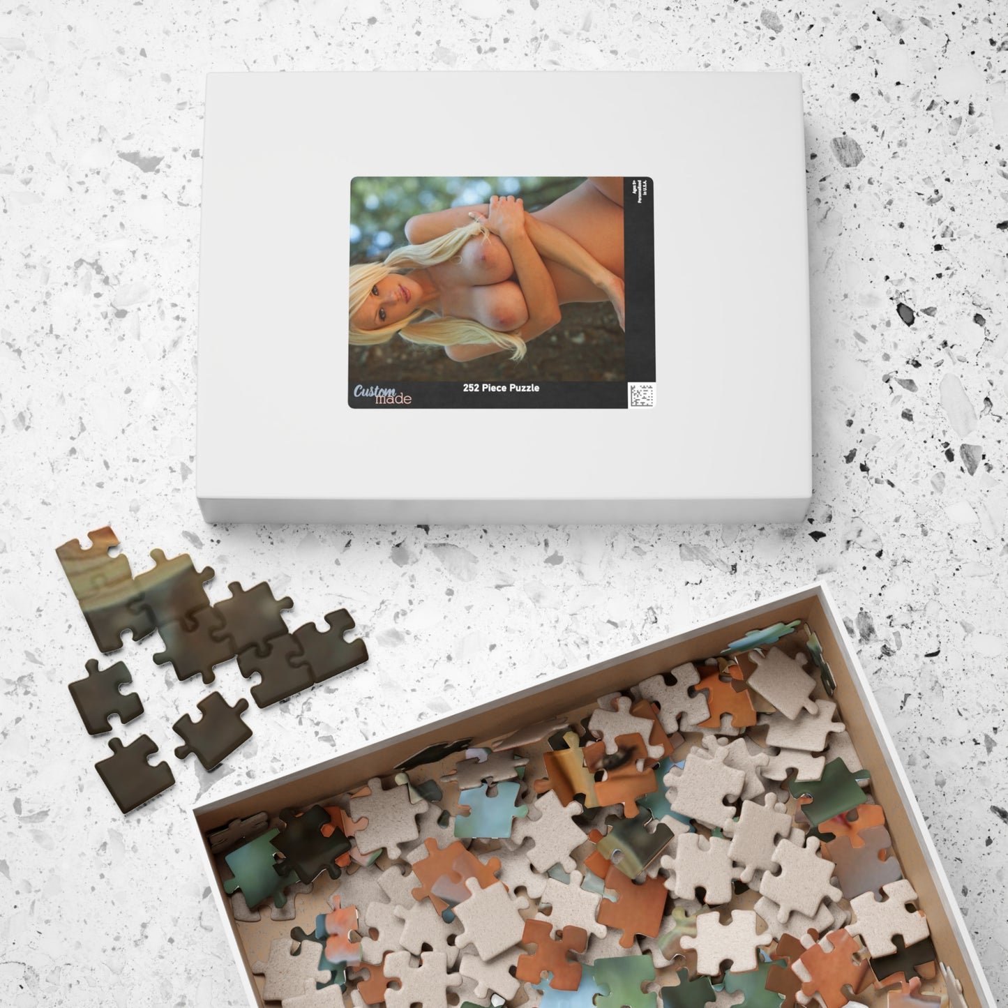 Puzzle (110, 252, 500, 1014-piece) Hot Sexy Nude Blonde