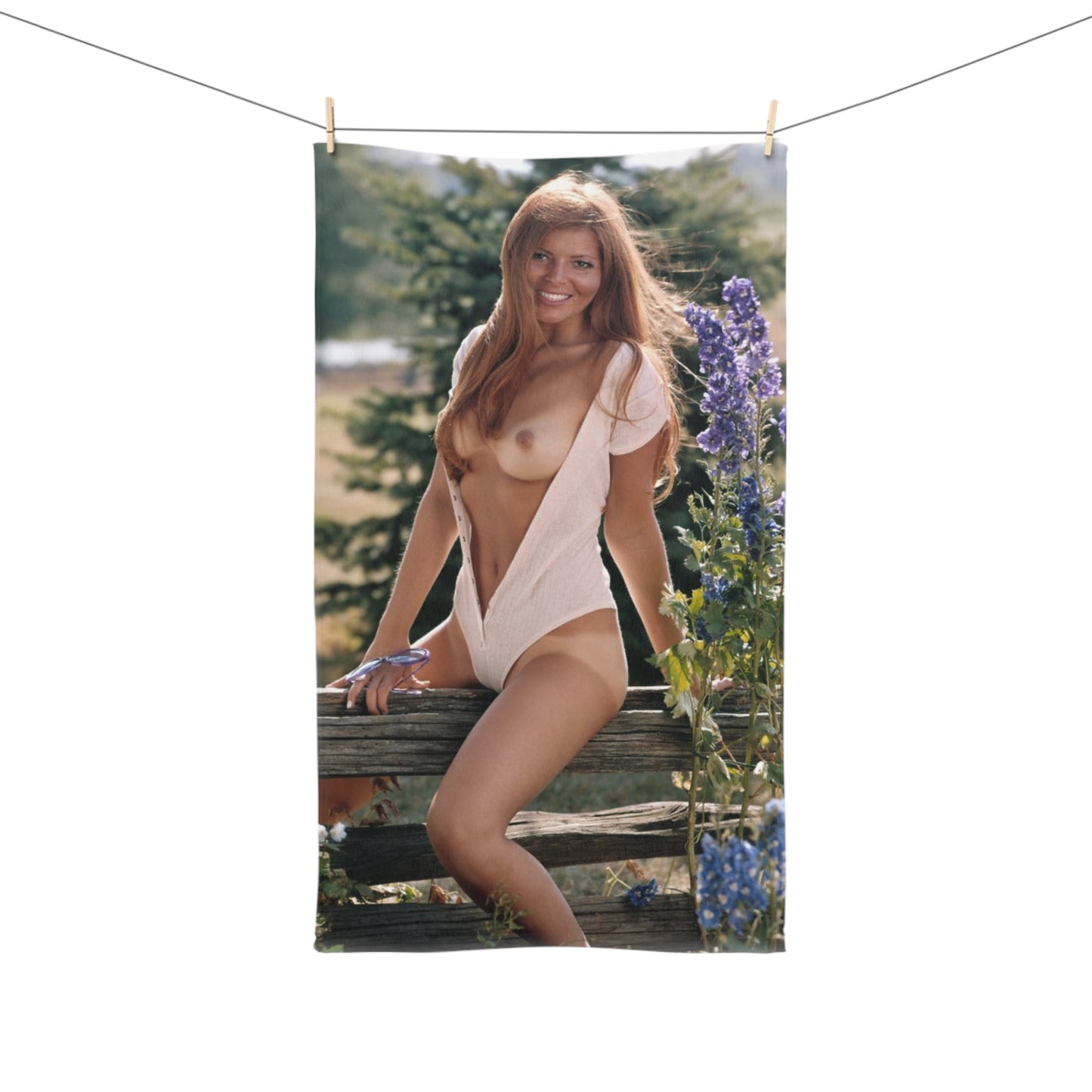 Hand Towel Playboy Playmate June 1971 Lieko English