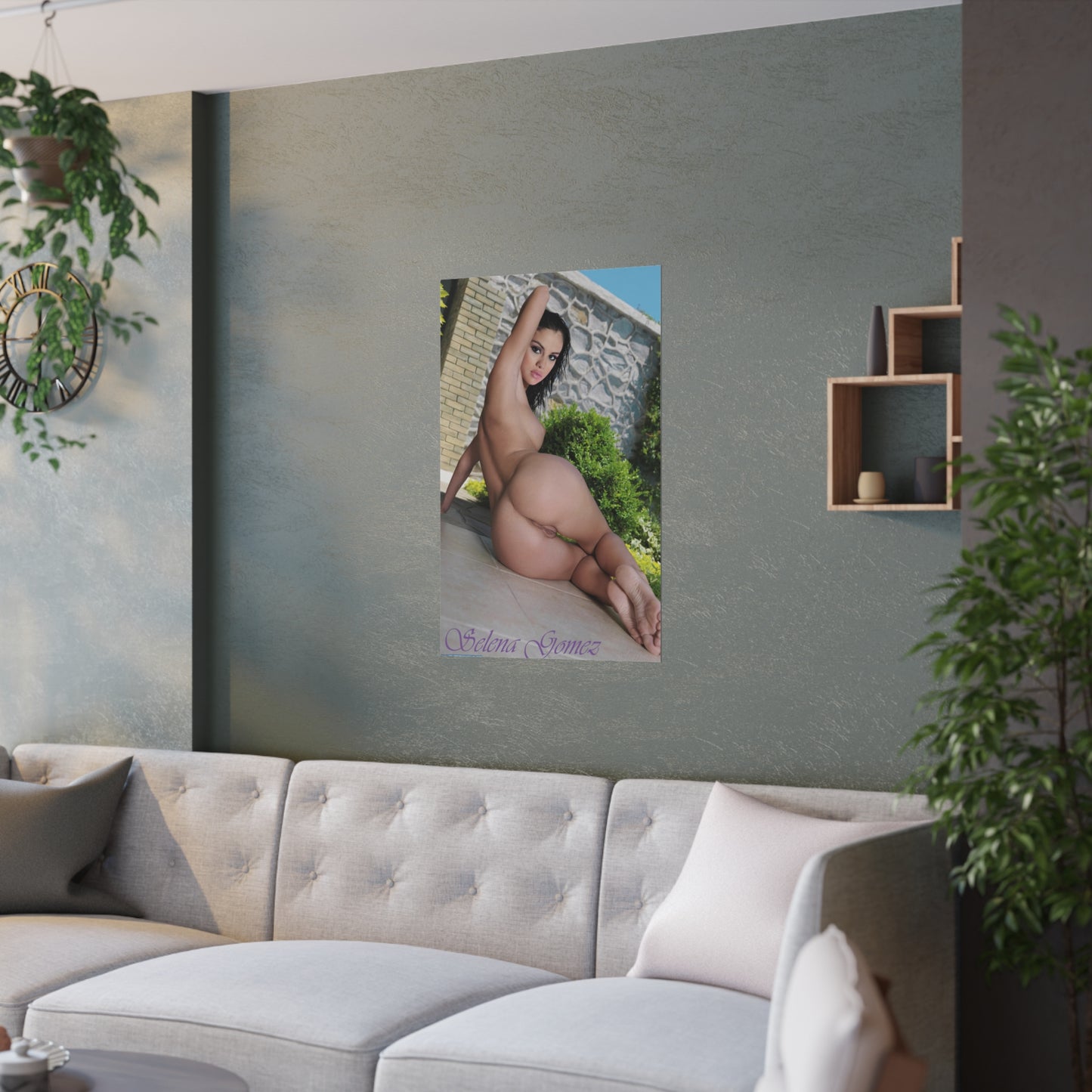 Satin Posters (210gsm) Sexy Naked Nude Selena Gomez