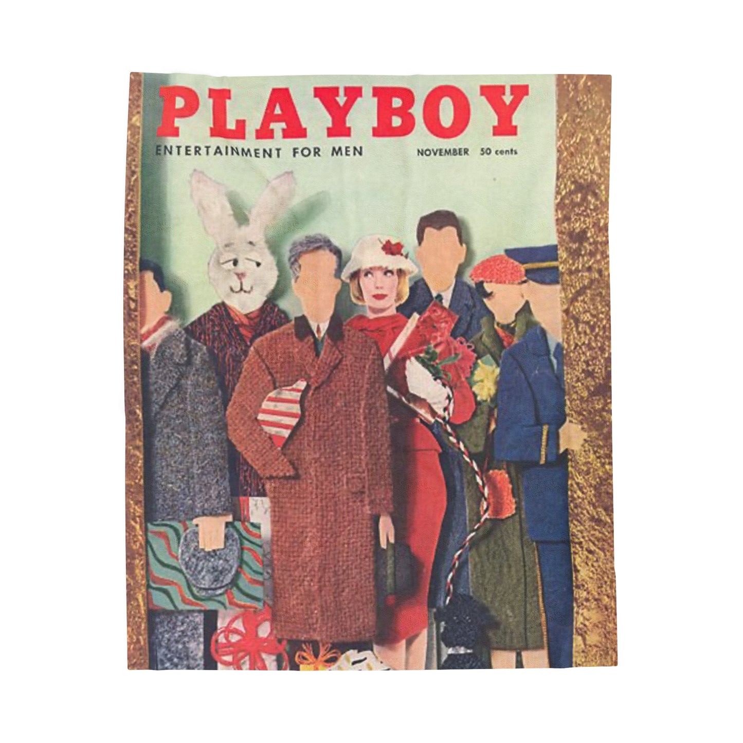 Velveteen Plush Blanket Play Boy Cover Novemeber 1956