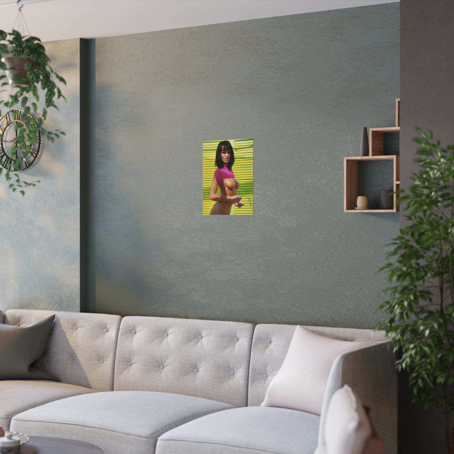 Satin Posters (210gsm) Retro Pornstar Anita Blond