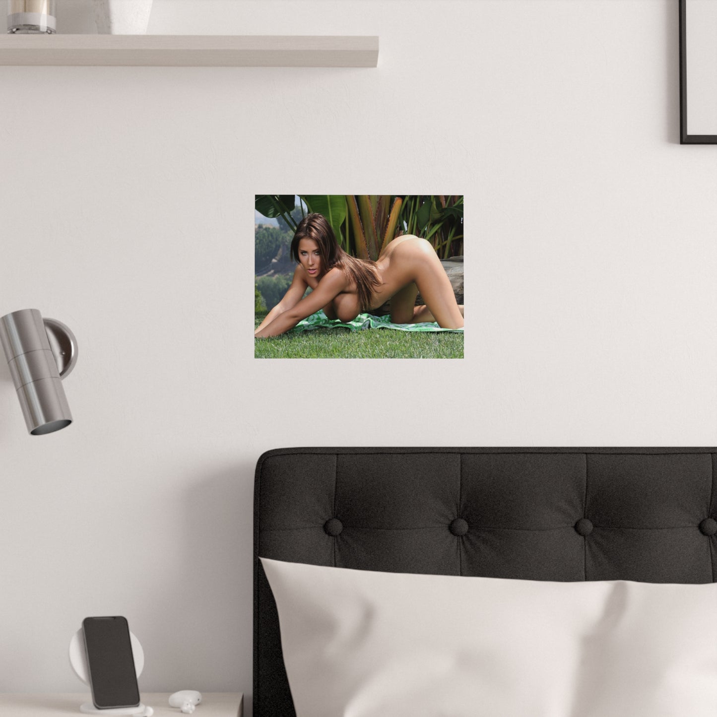 Satin Posters (210gsm) Madison Ivy Nude in the Grass